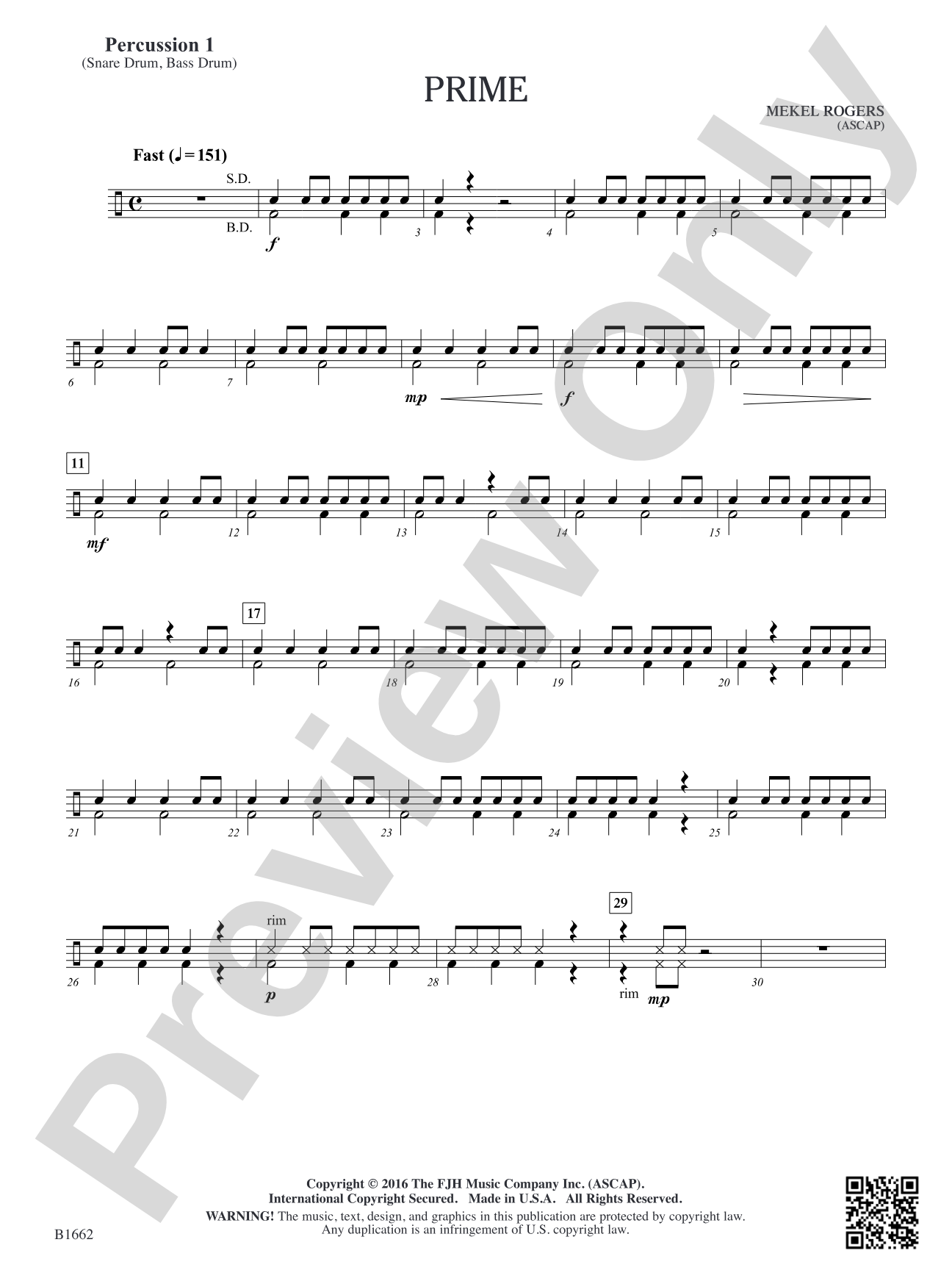 Prime: Percussion 1
