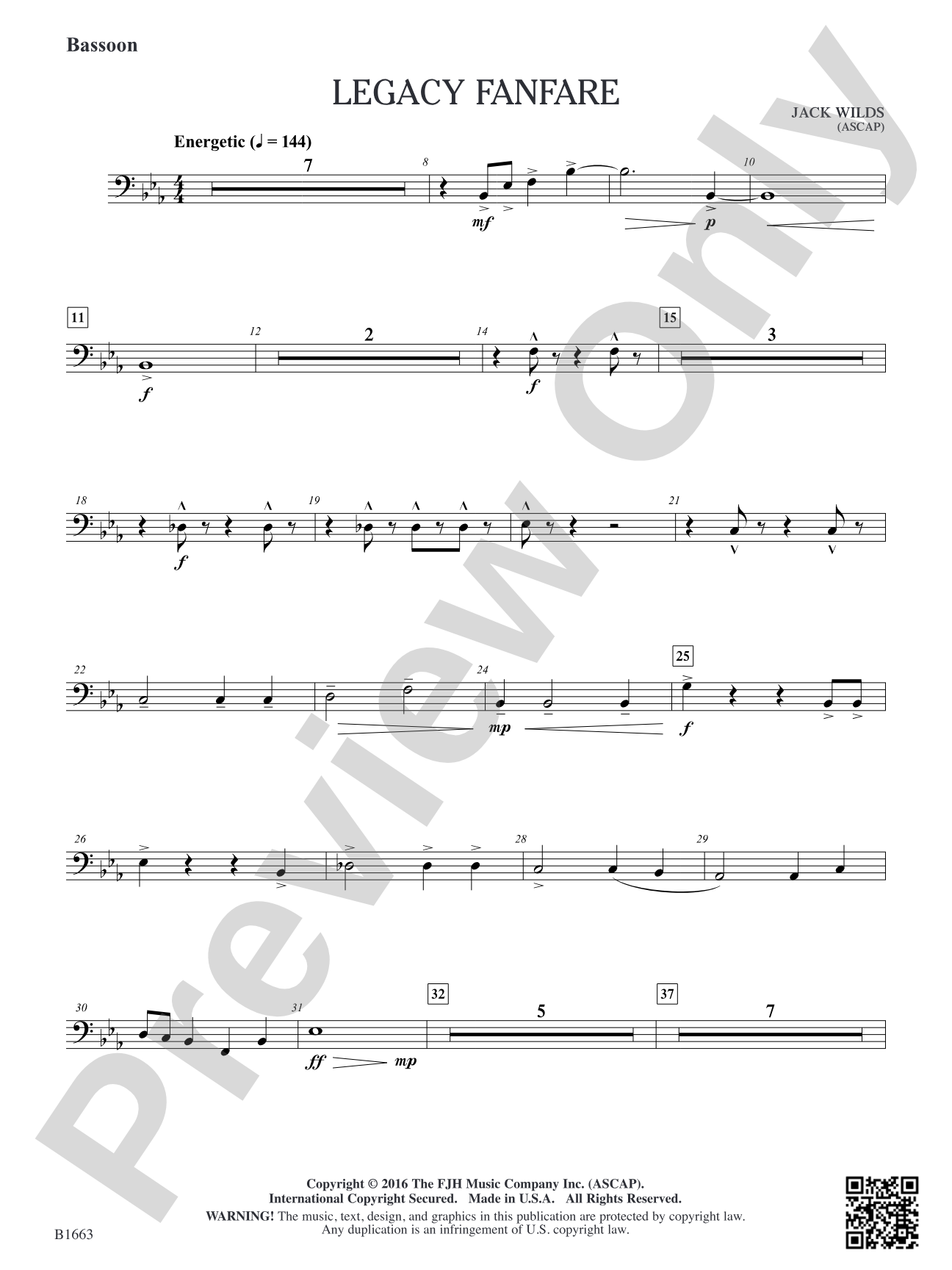 Legacy Fanfare: Bassoon