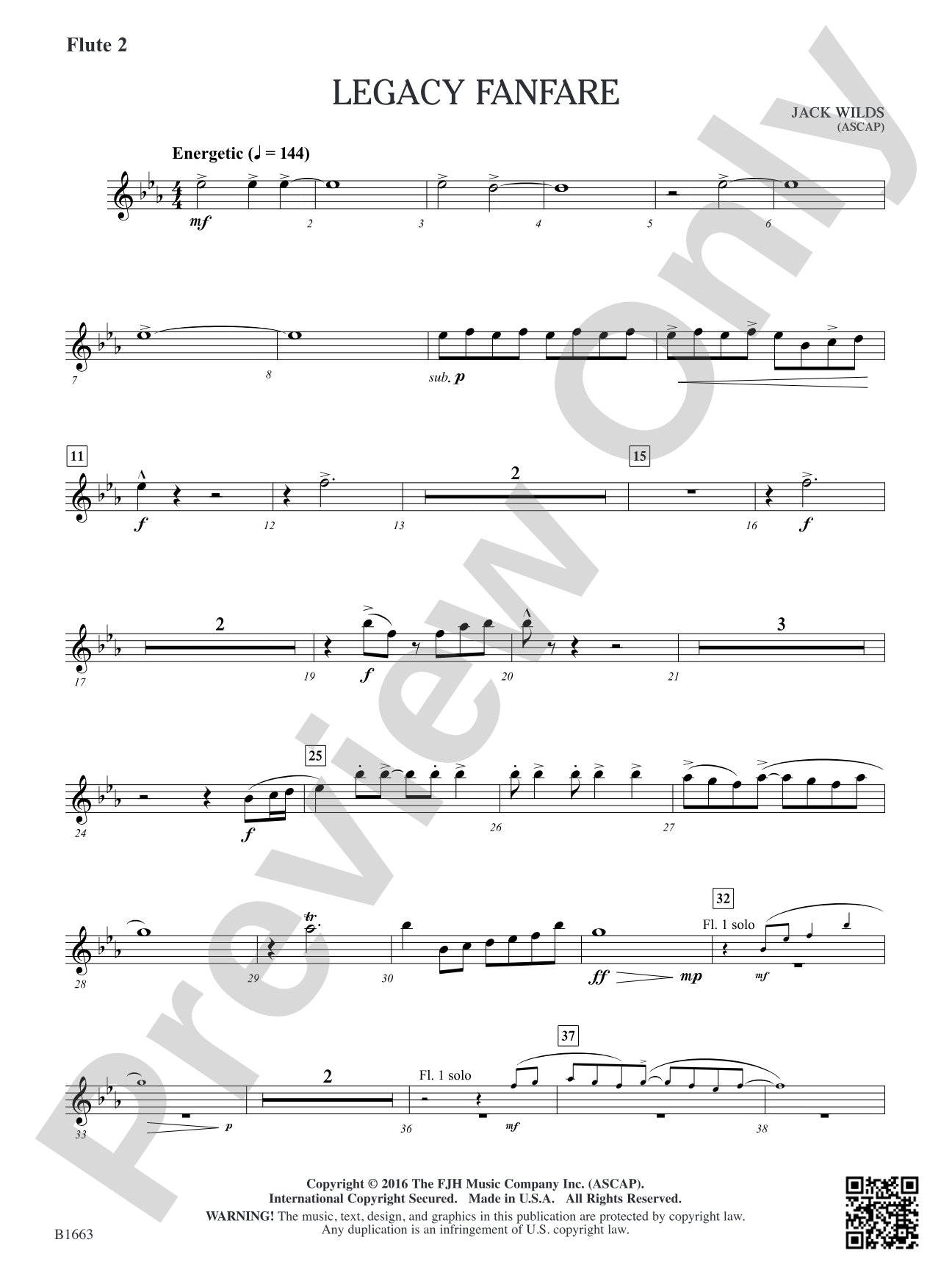 Legacy Fanfare: Flute 2