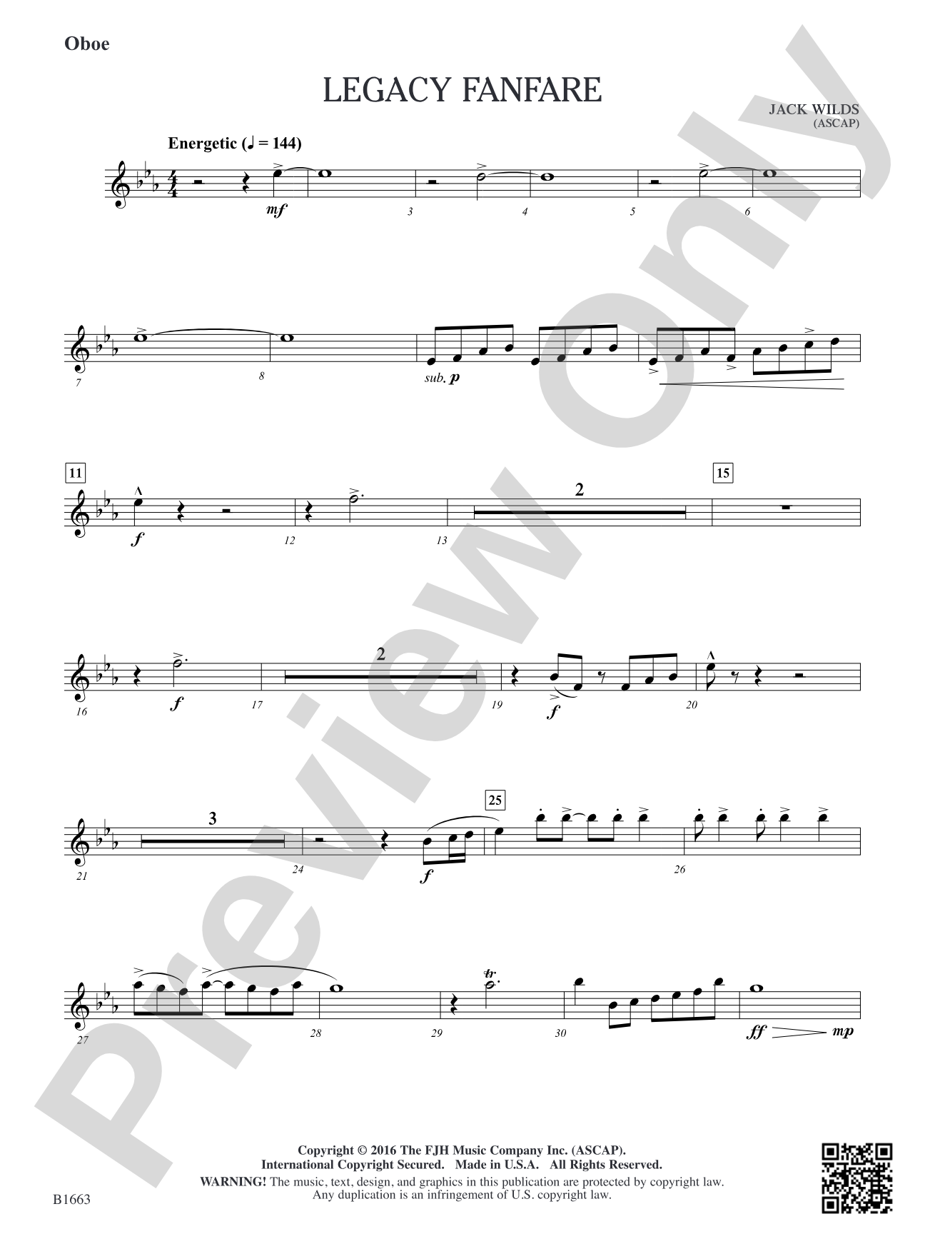 Legacy Fanfare: Oboe