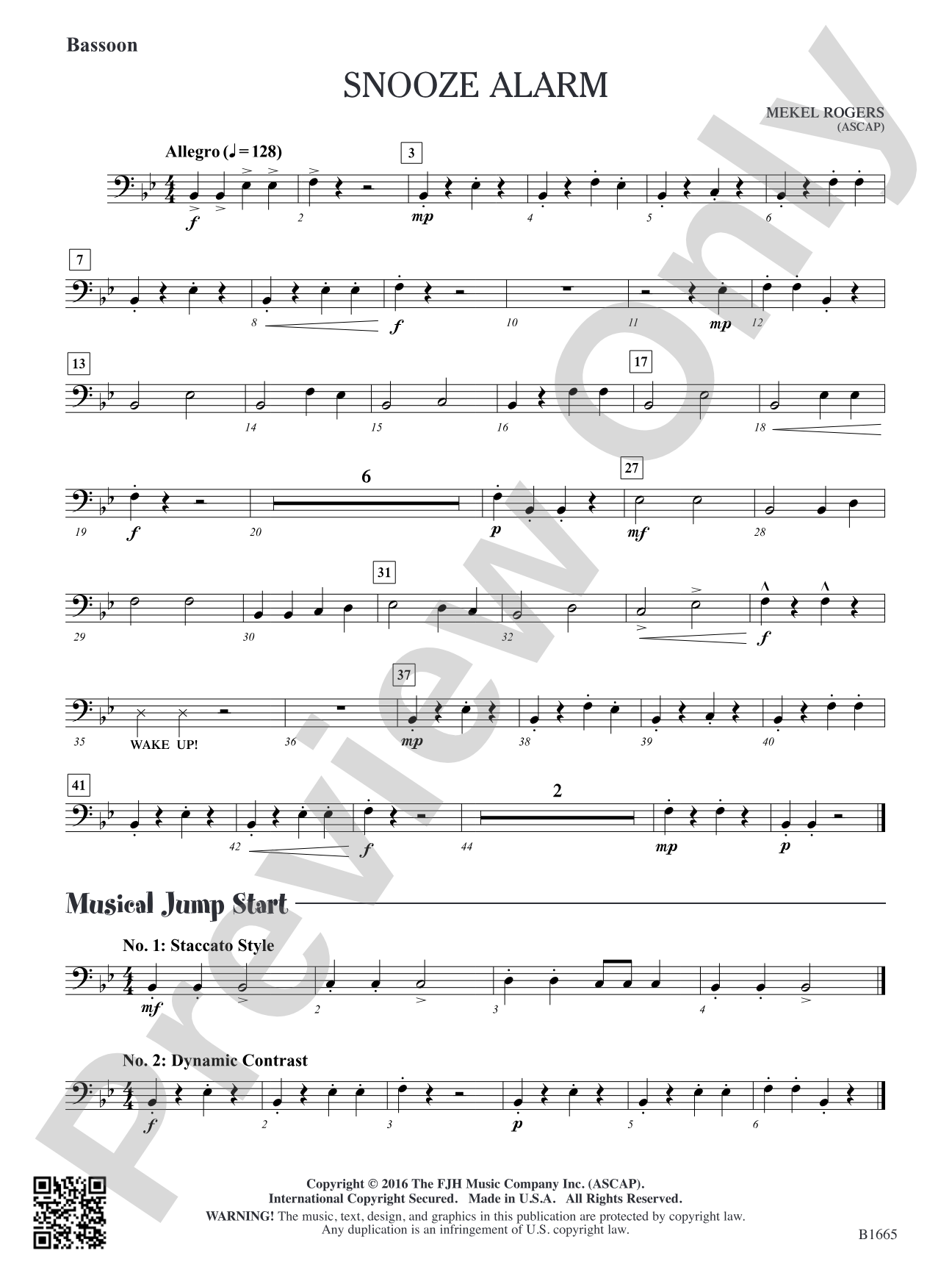 Snooze Alarm: Bassoon