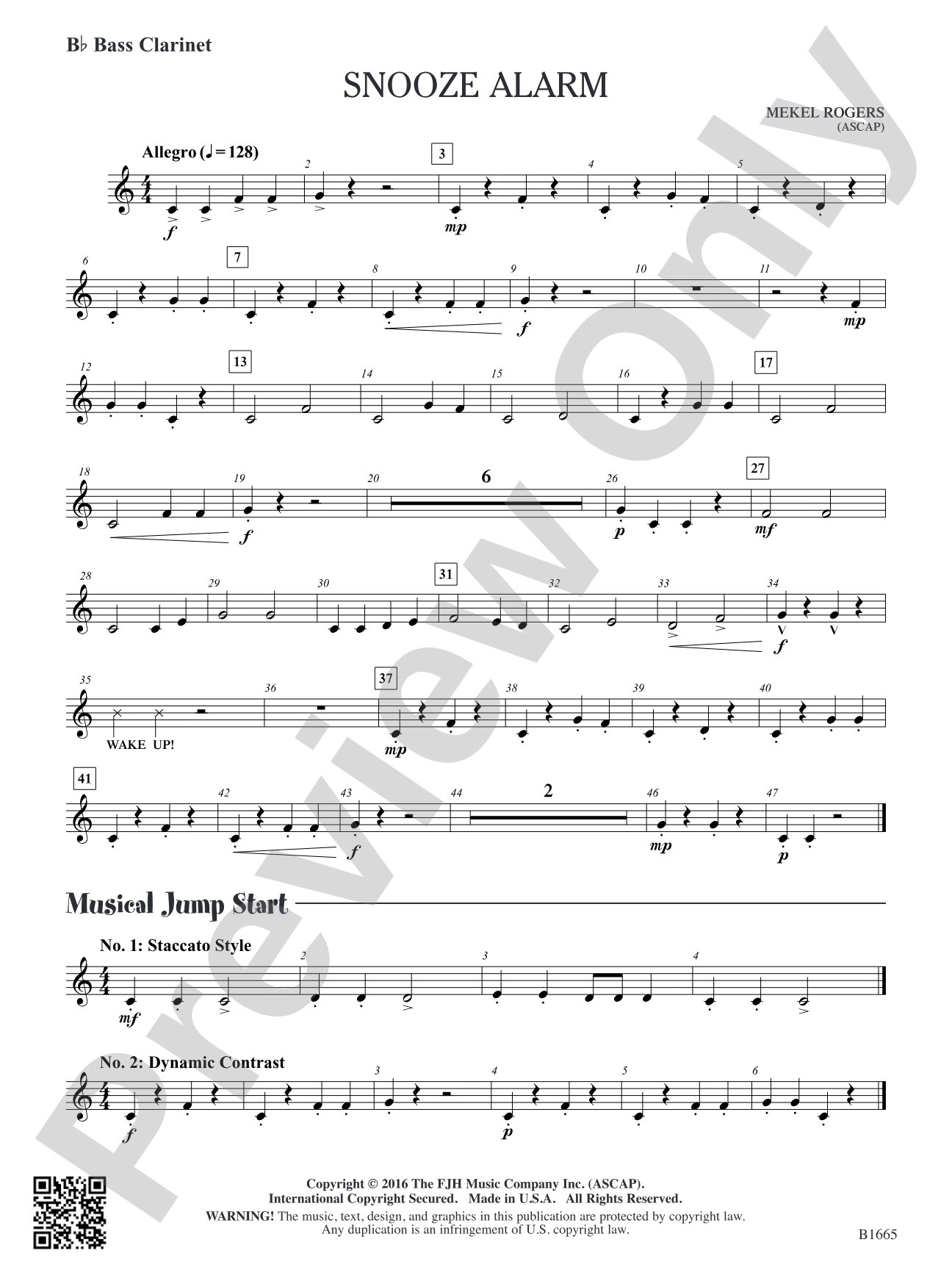 Snooze Alarm: B-flat Bass Clarinet