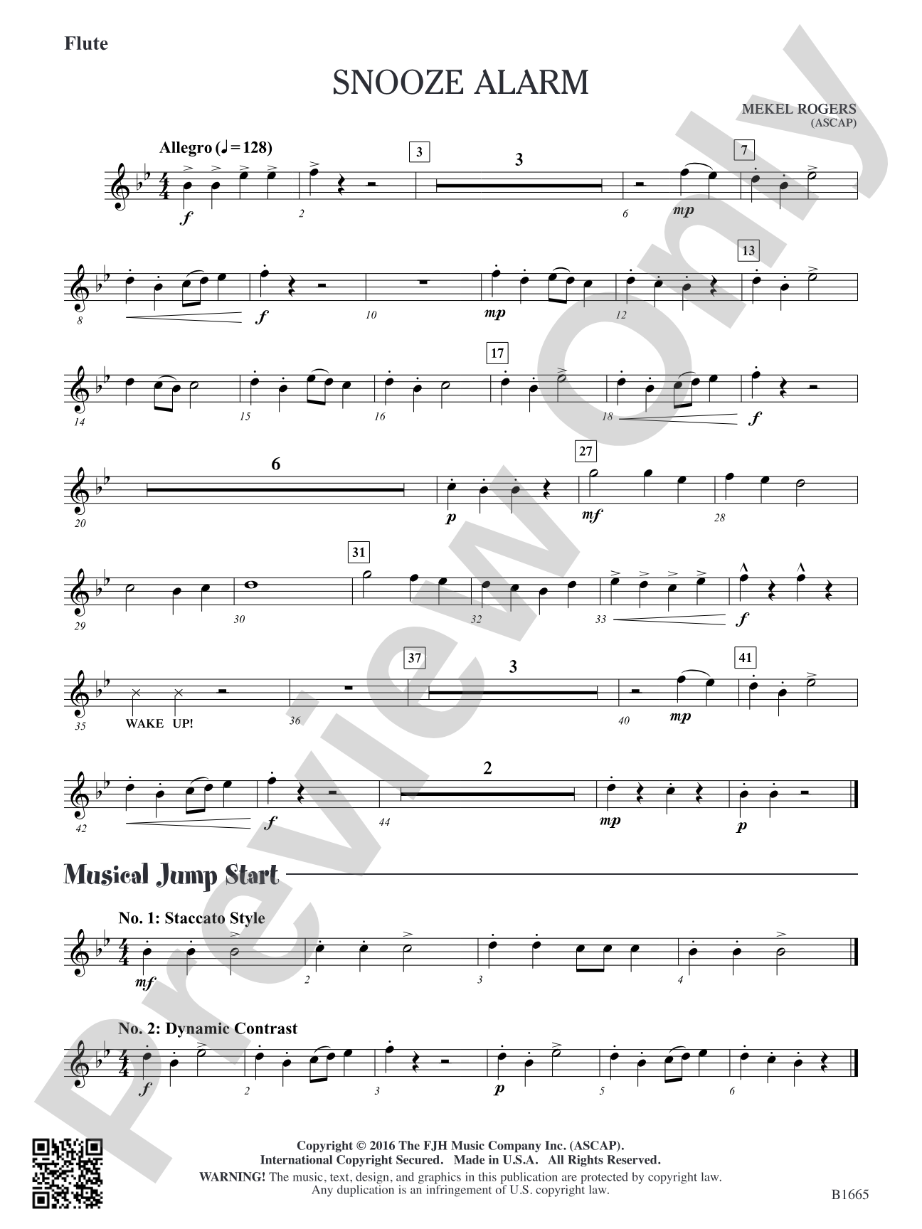 Snooze Alarm: Flute