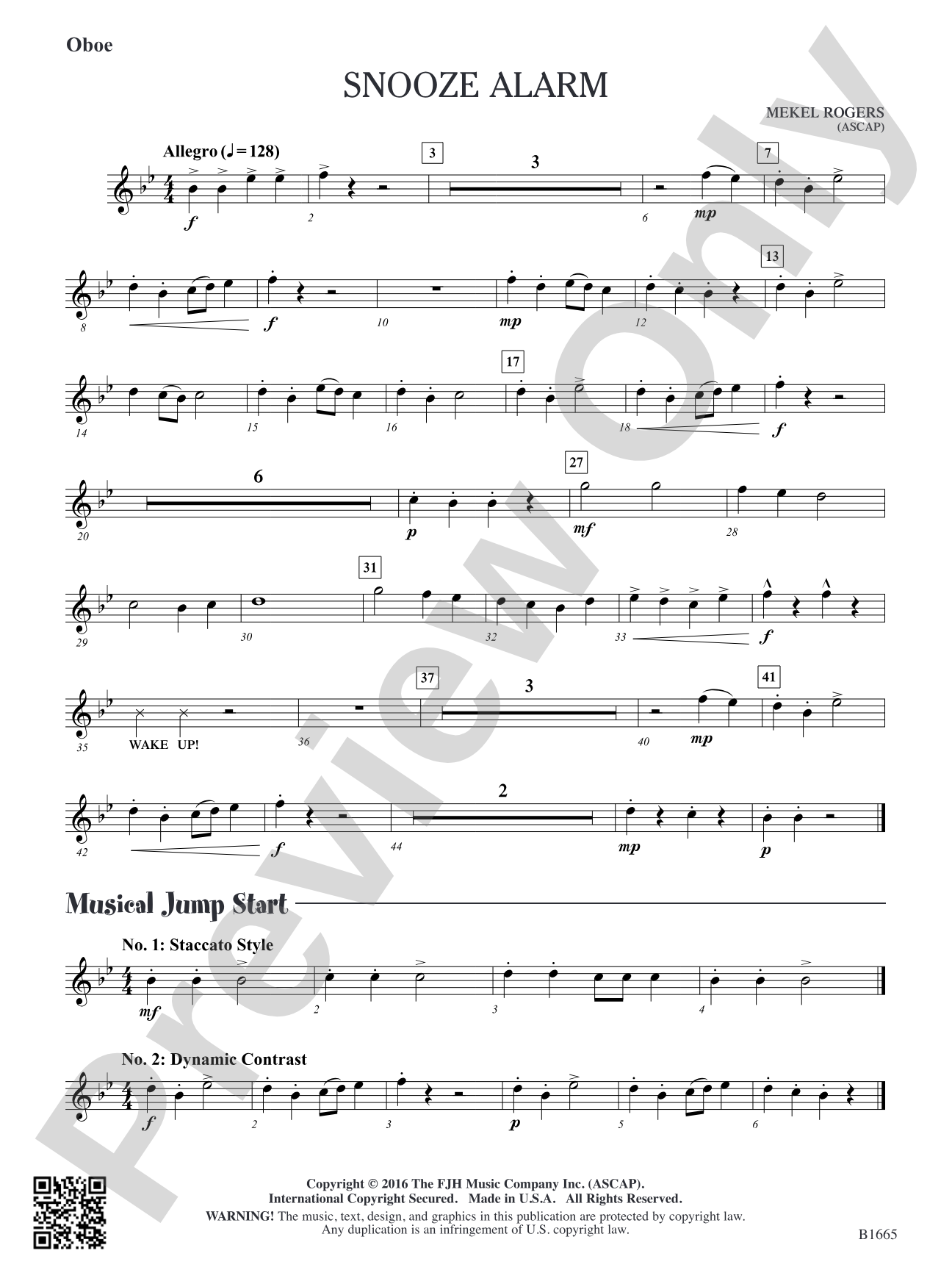 Snooze Alarm: Oboe