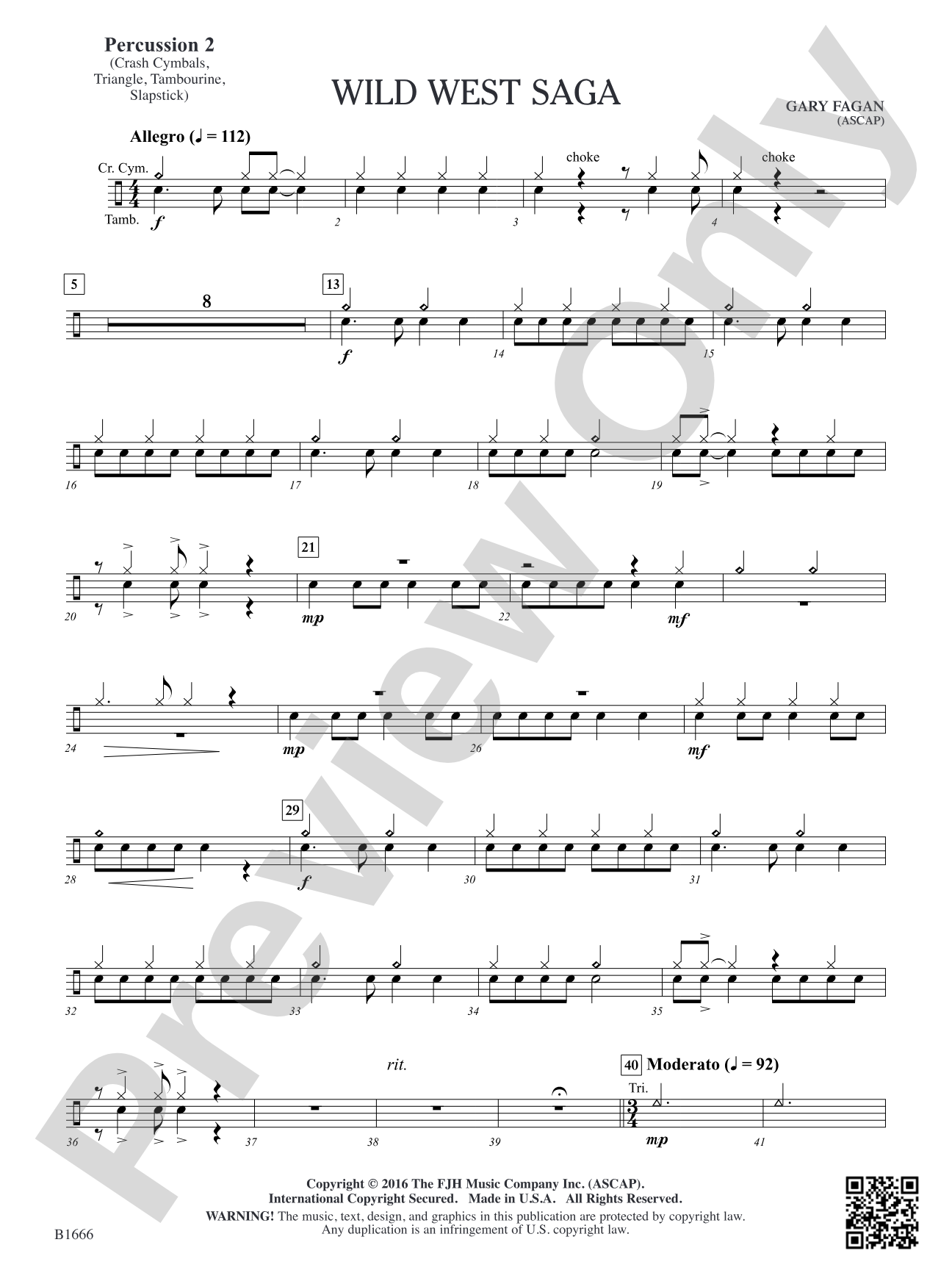 Wild West Saga: Percussion 2