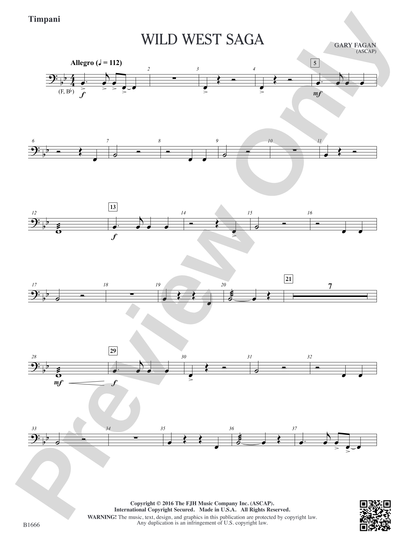 Wild West Saga: Timpani
