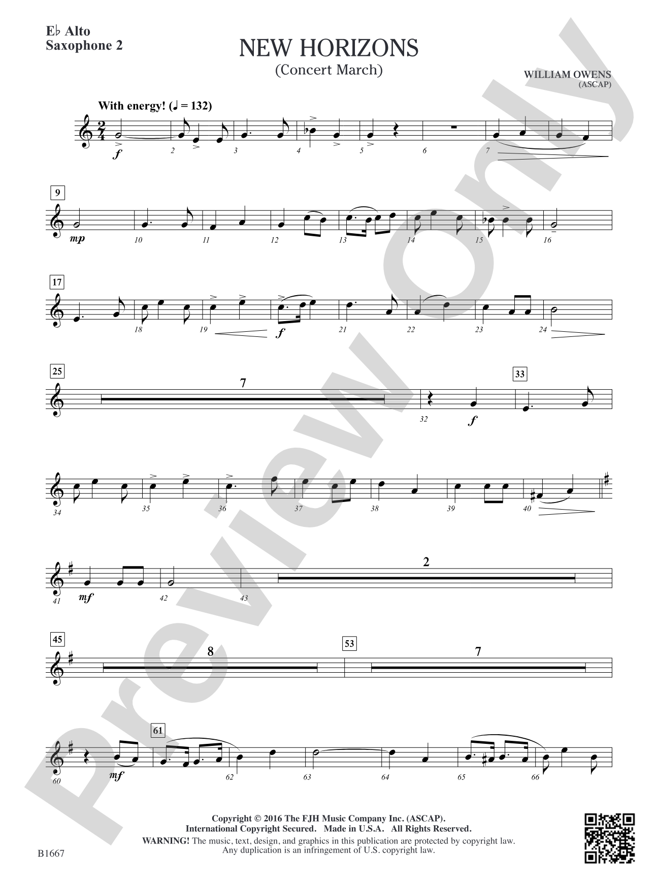 New Horizons: E-flat Alto Saxophone 2