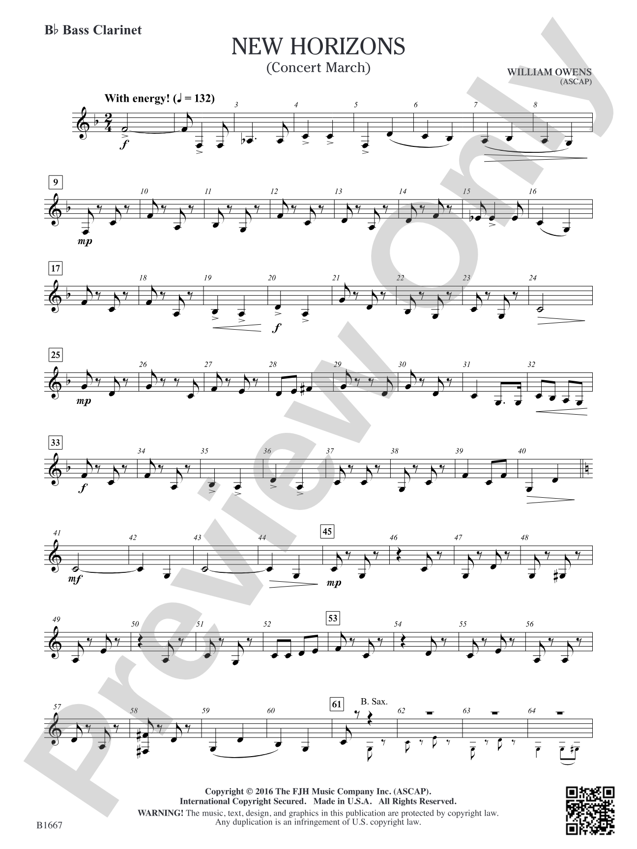 New Horizons: B-flat Bass Clarinet