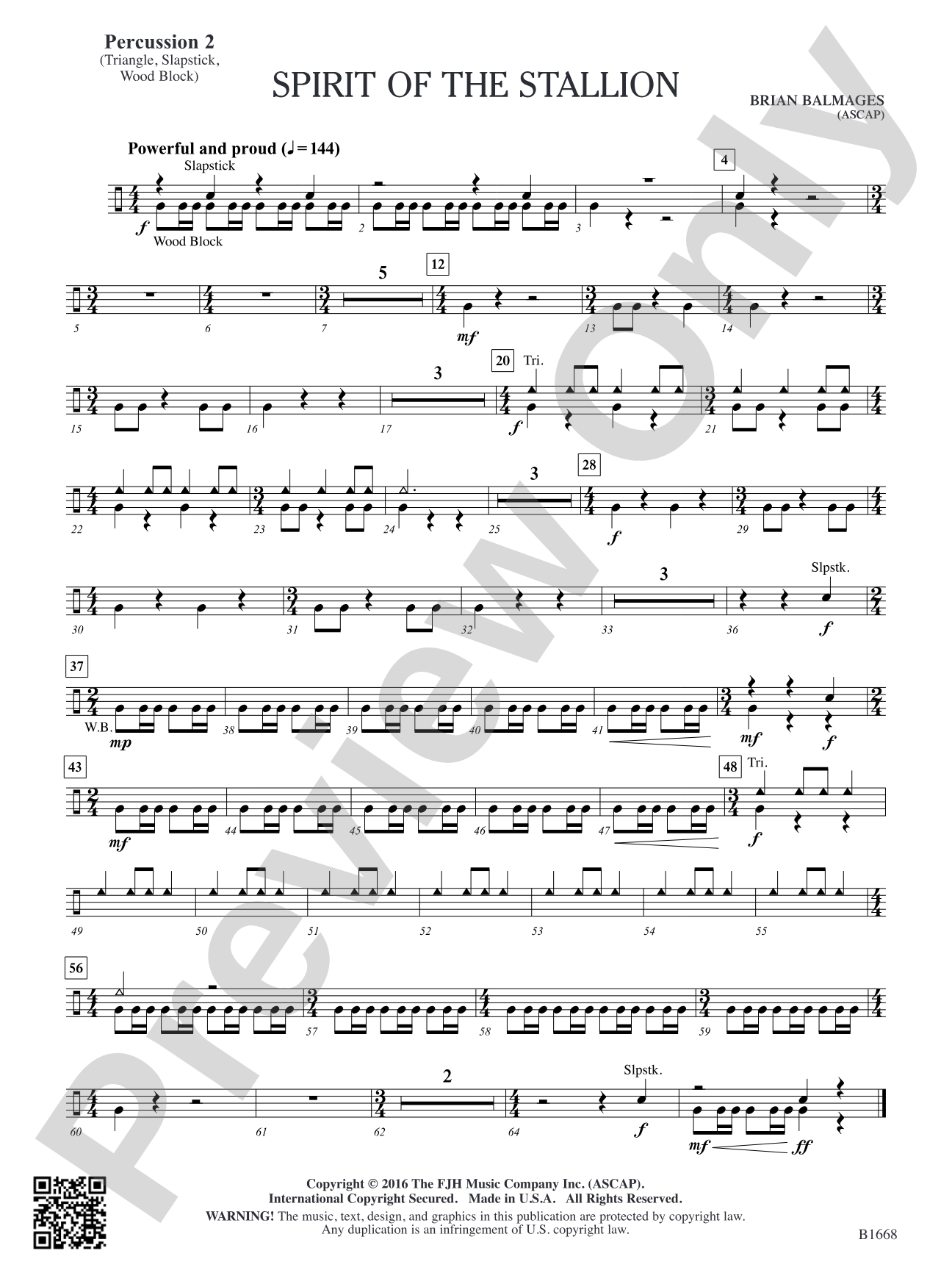 Spirit of the Stallion: Percussion 2