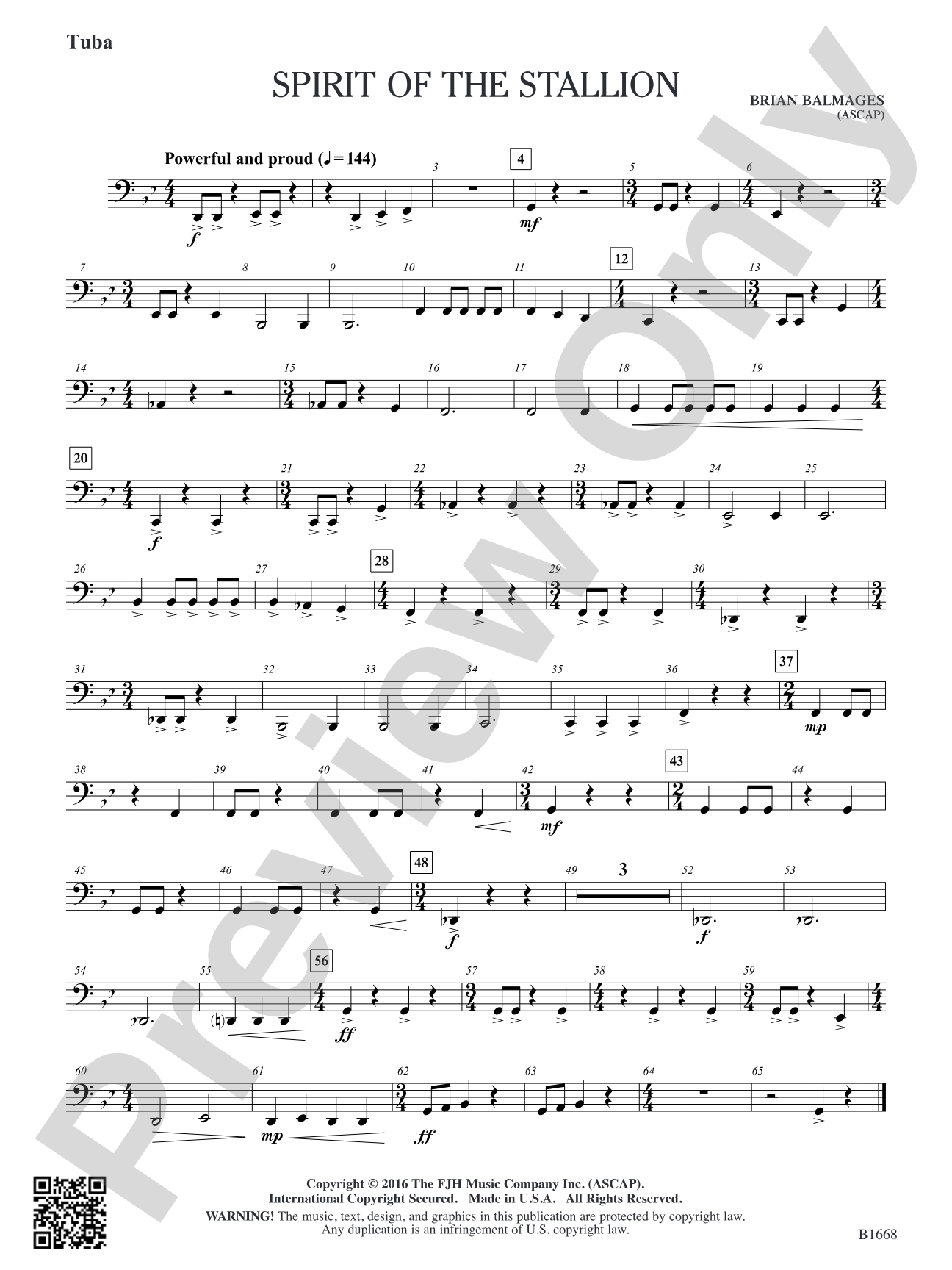 Spirit of the Stallion: Tuba