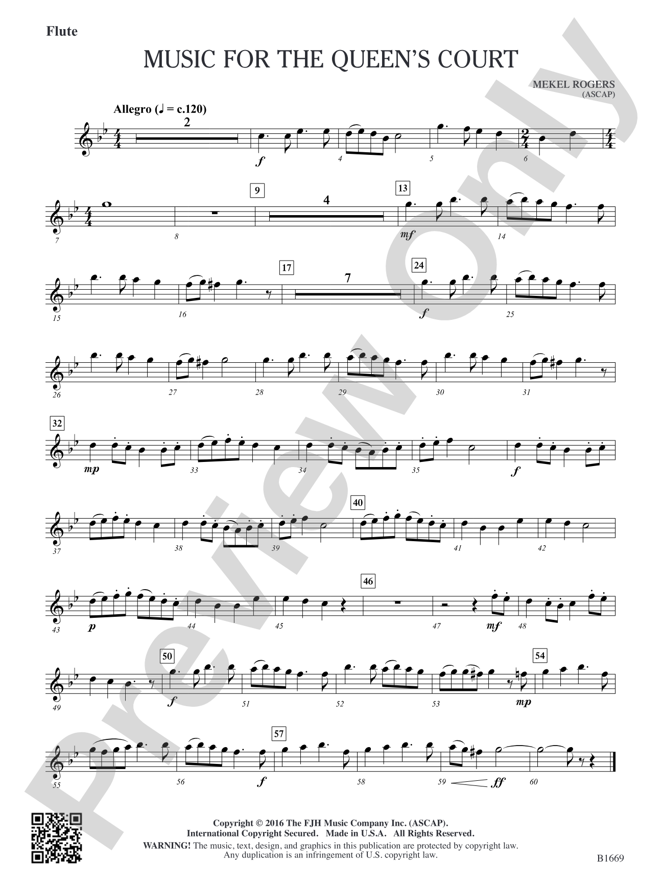 Music for the Queen's Court: Flute