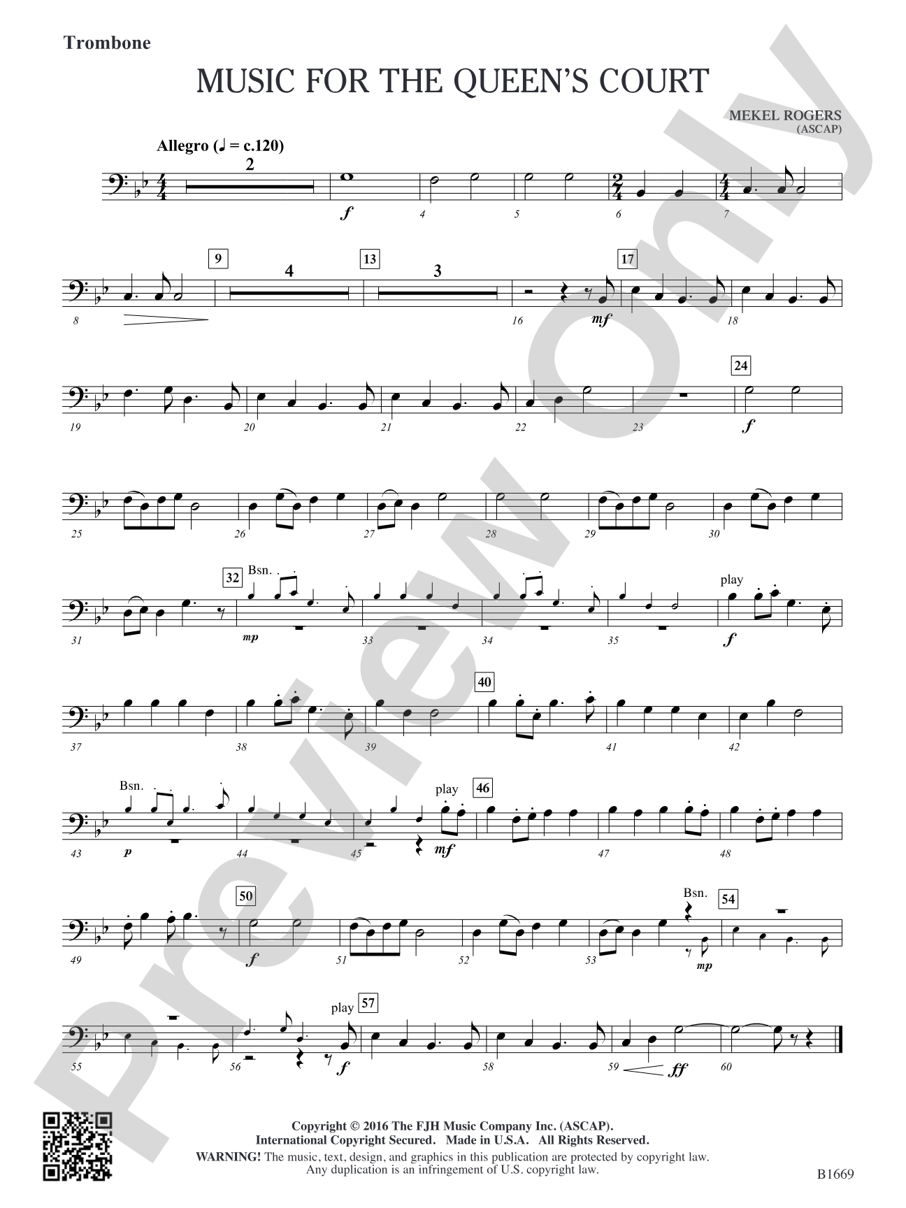 Music for the Queen's Court: Trombone