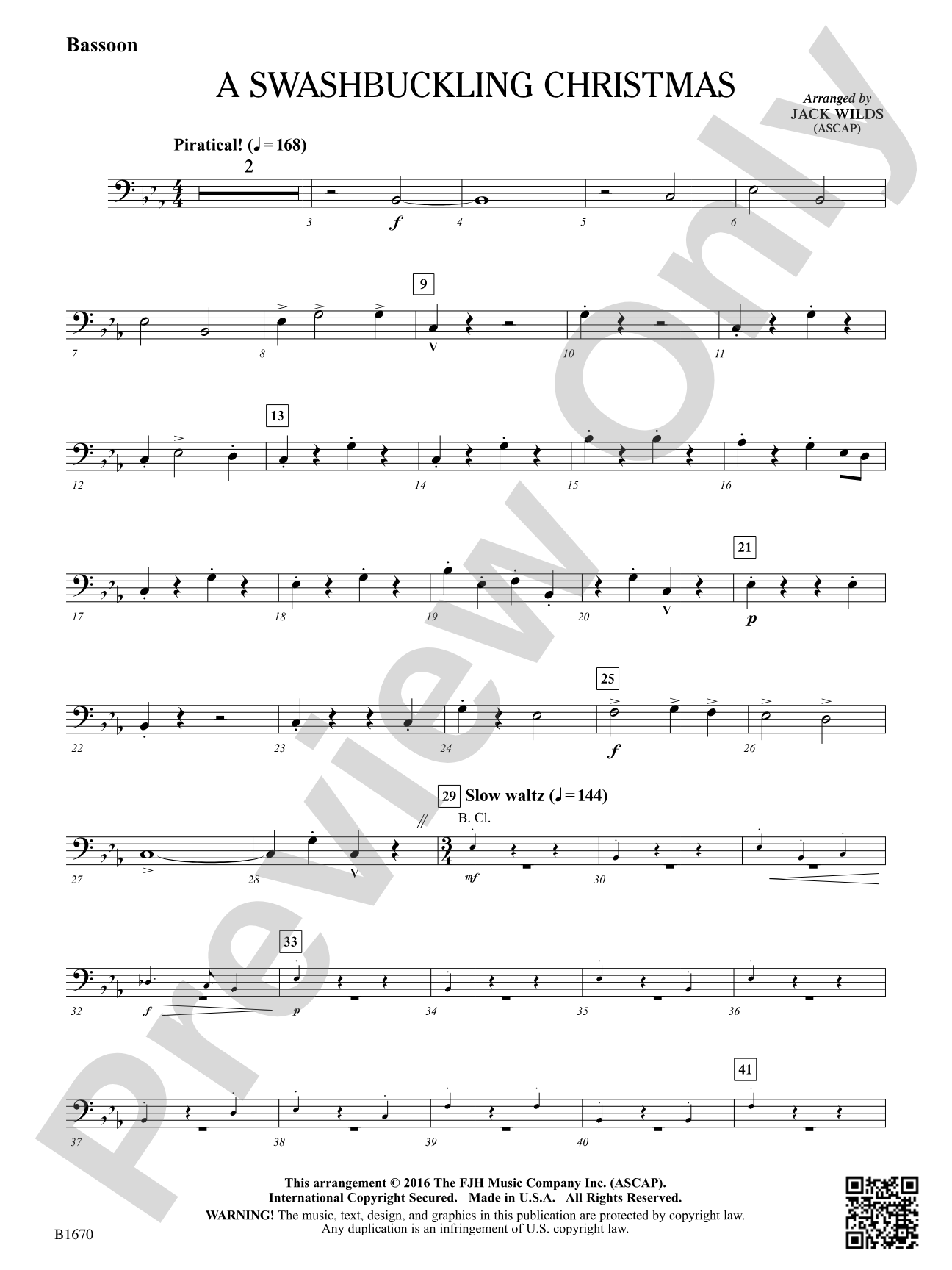 A Swashbuckling Christmas: Bassoon