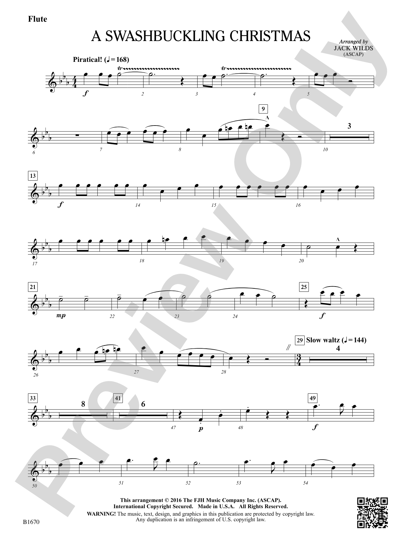 A Swashbuckling Christmas: Flute