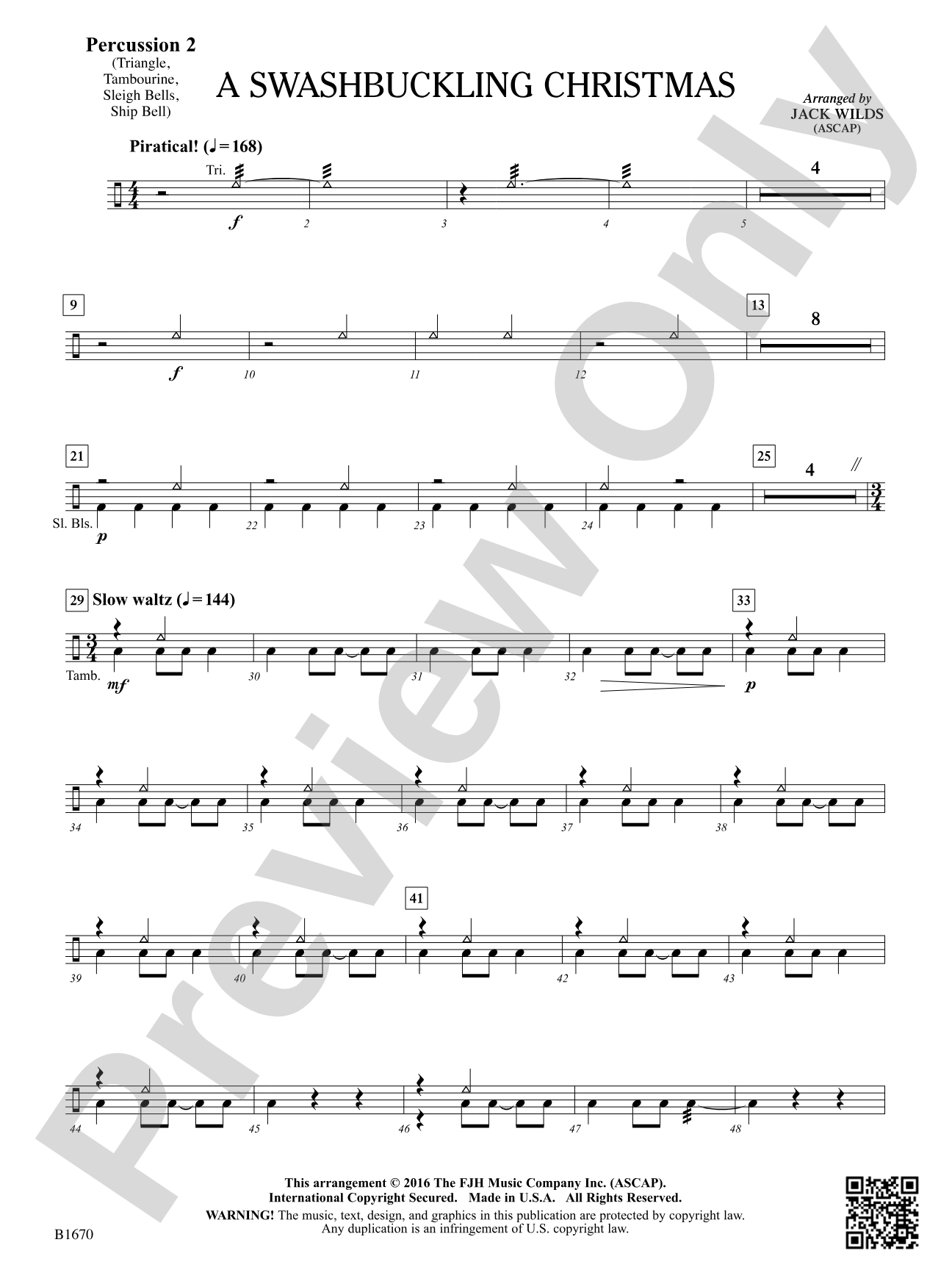 A Swashbuckling Christmas: Percussion 2