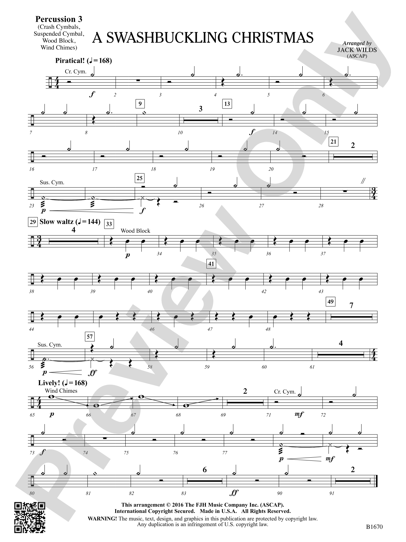 A Swashbuckling Christmas: Percussion 3