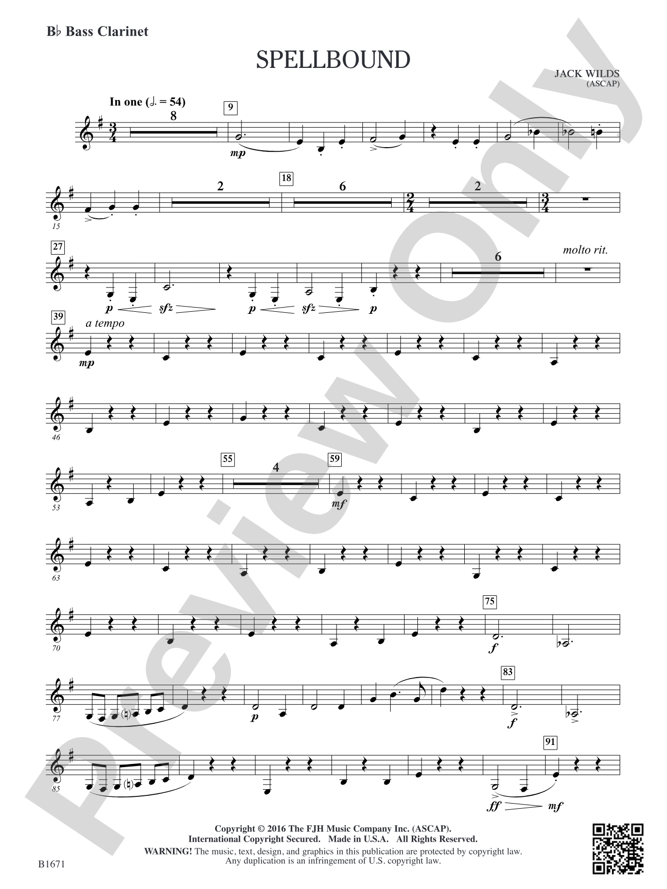 Spellbound: B-flat Bass Clarinet