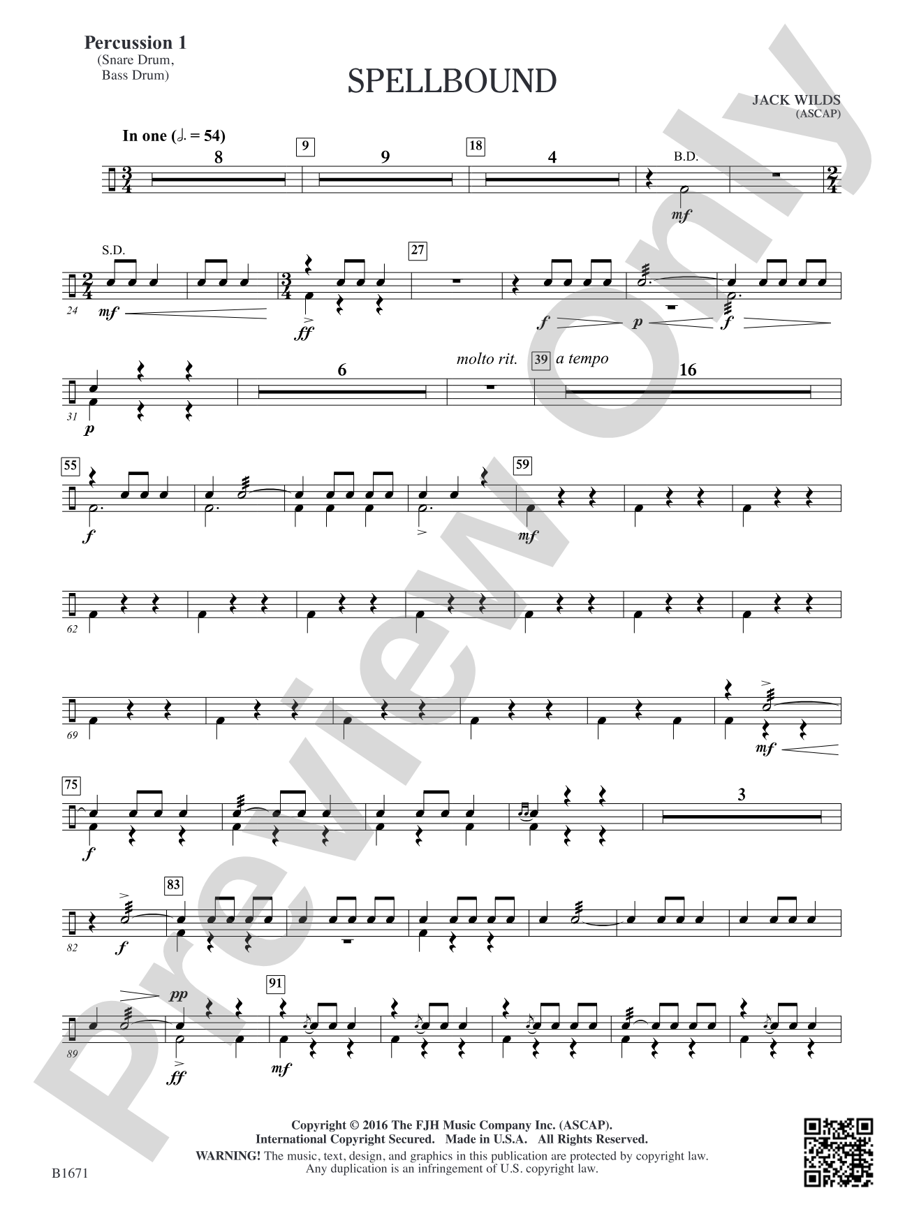 Spellbound: Percussion 1