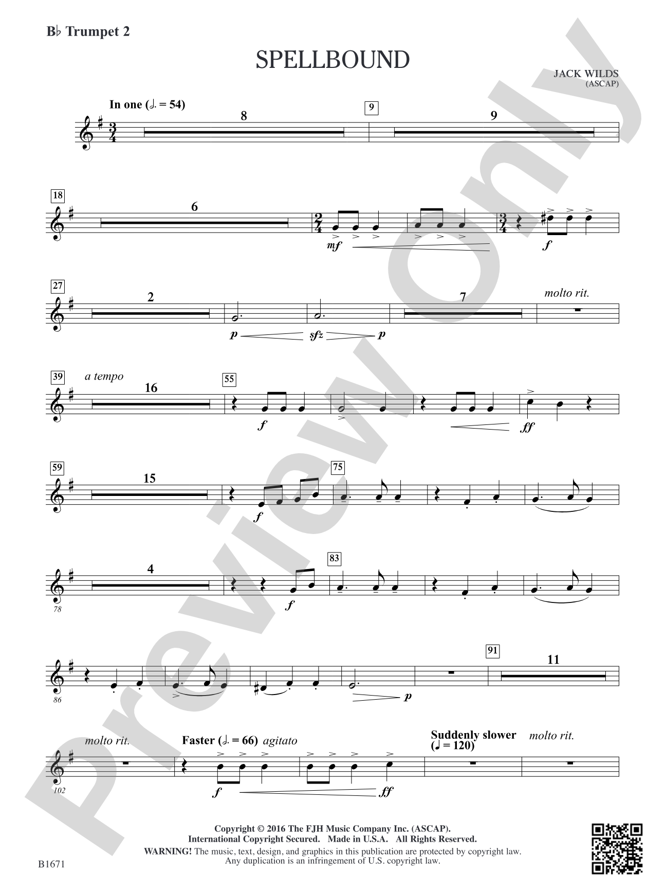 Spellbound: B-flat Trumpet 2