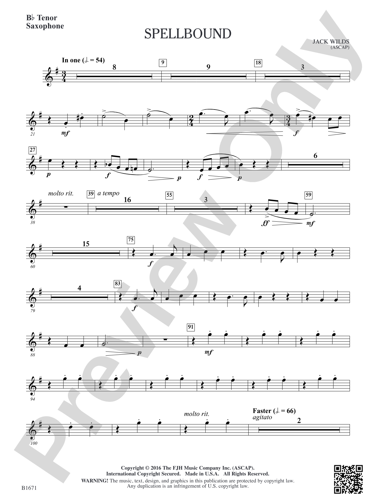 Spellbound: B-flat Tenor Saxophone