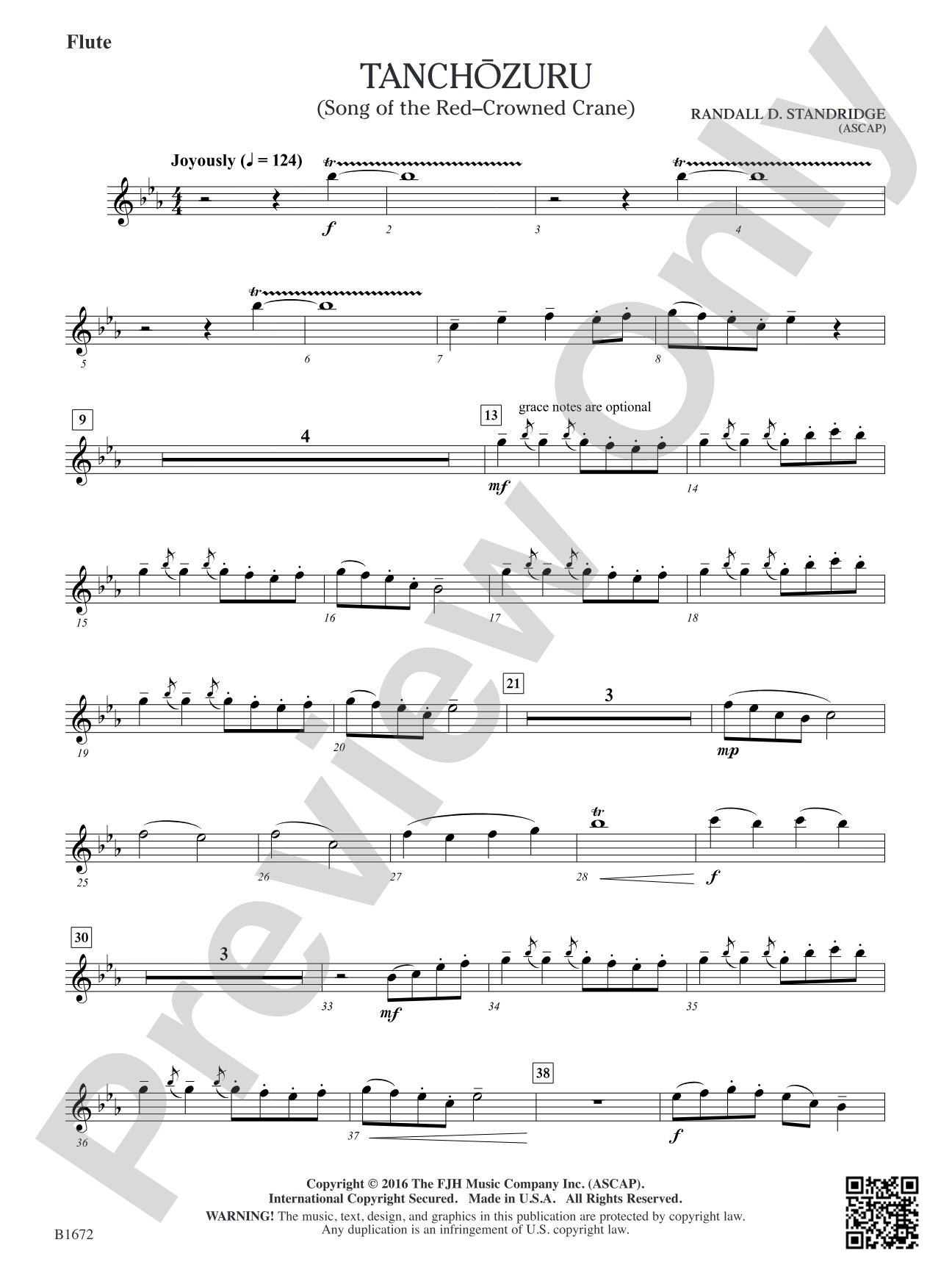 Tanchozuru: Flute