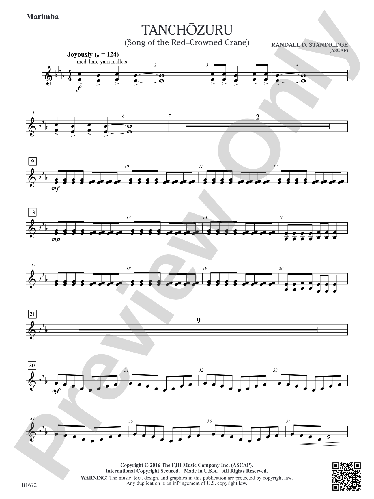 Tanchozuru: Marimba