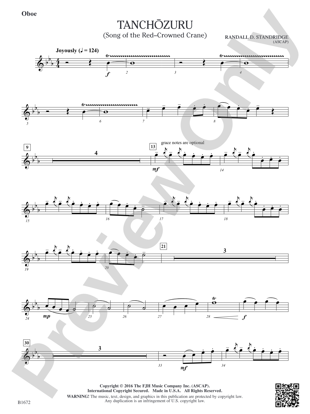 Tanchozuru: Oboe