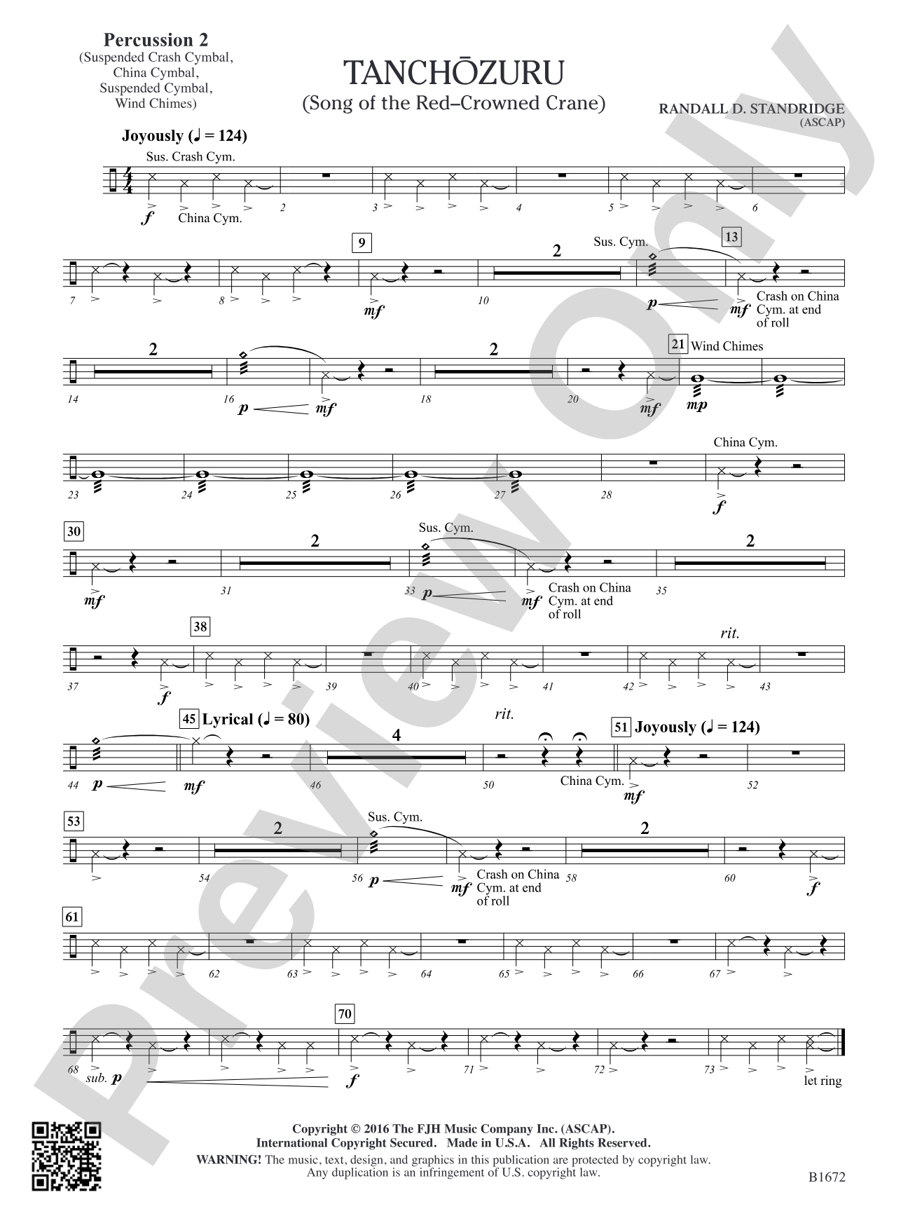 Tanchozuru: Percussion 2