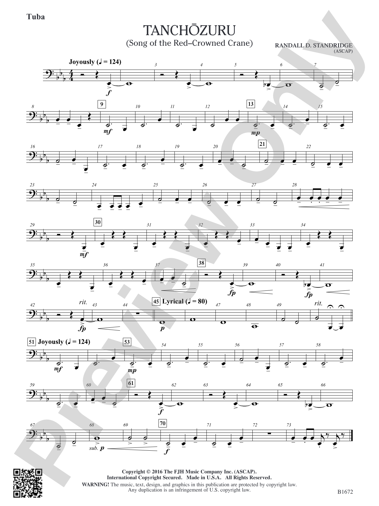 Tanchozuru: Tuba
