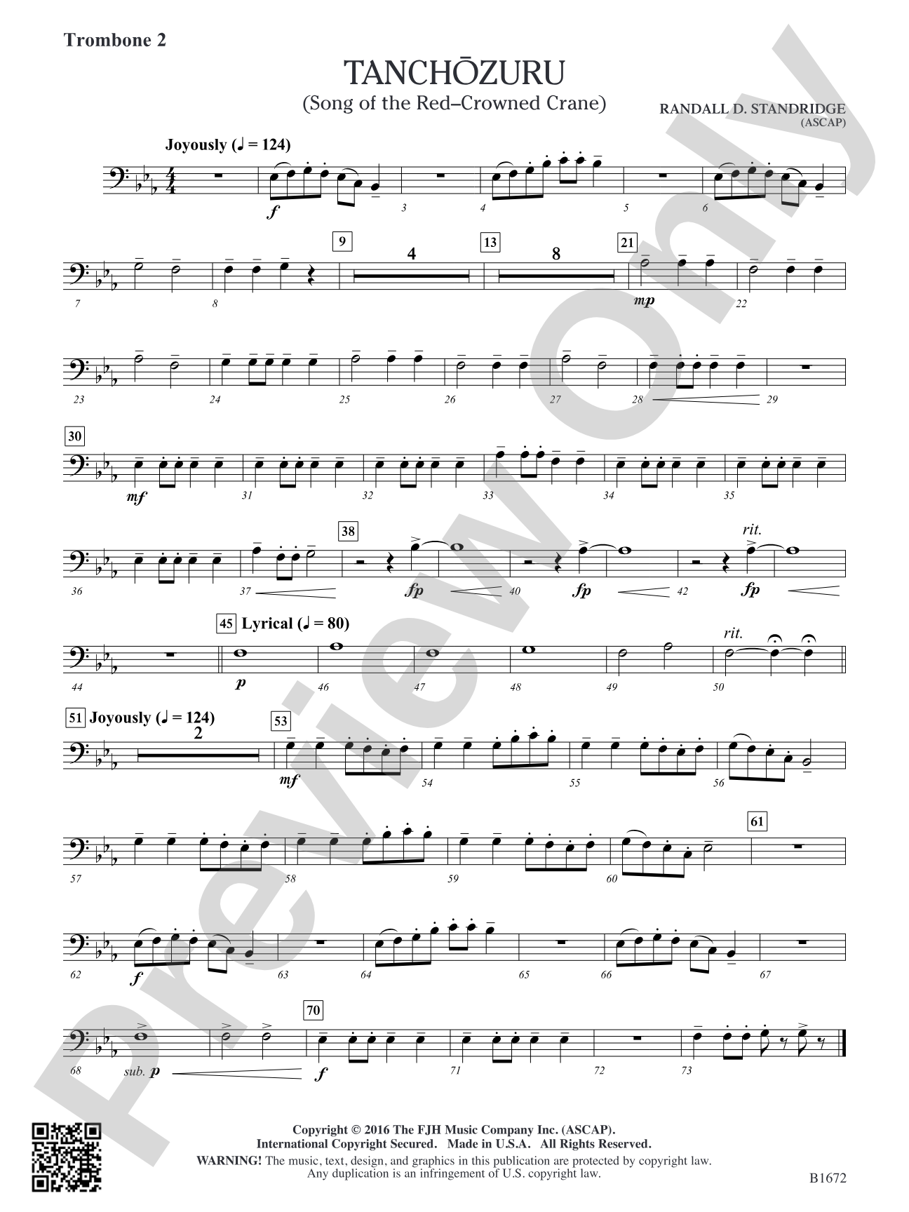 Tanchozuru: Trombone 2