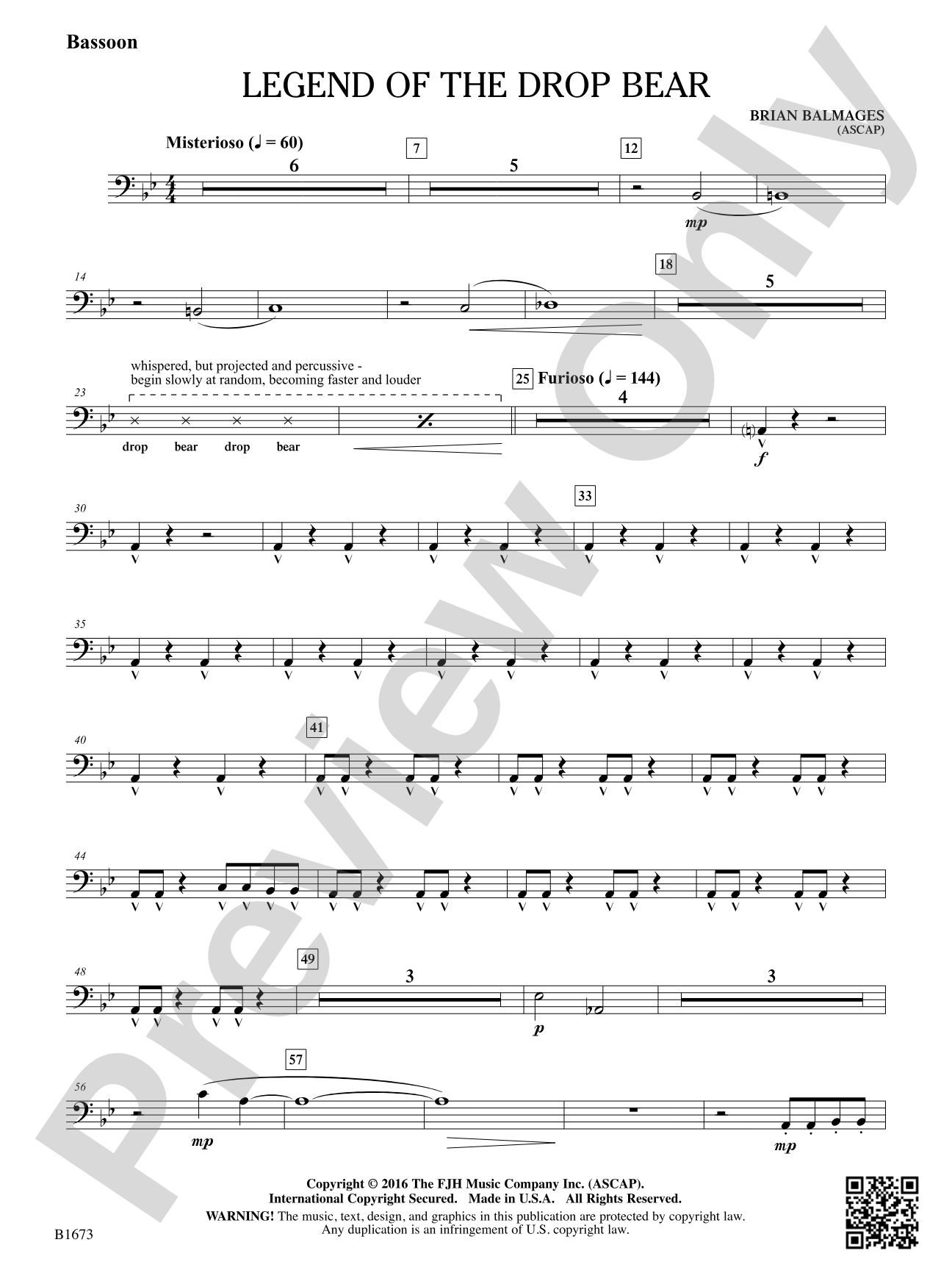 Legend of the Drop Bear: Bassoon