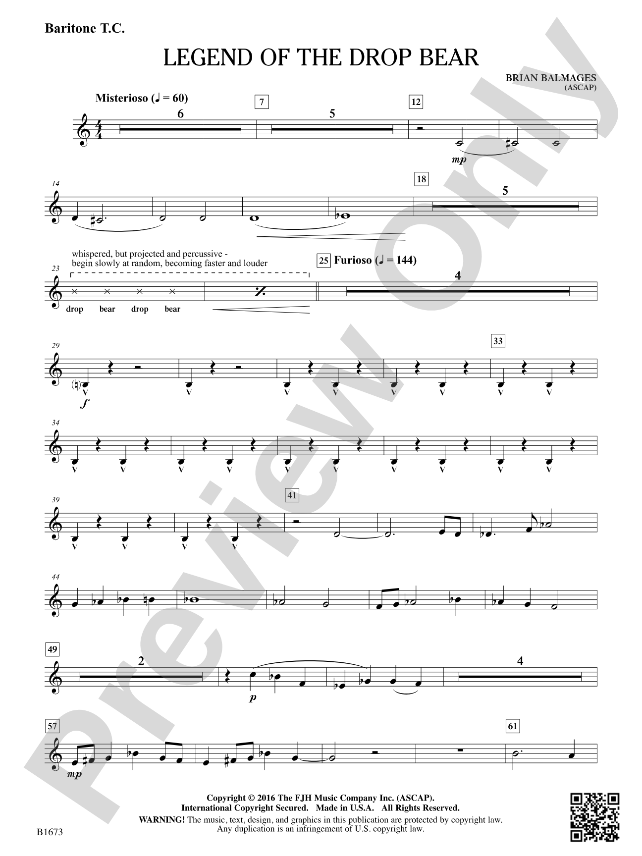 Legend of the Drop Bear: Baritone T.C.