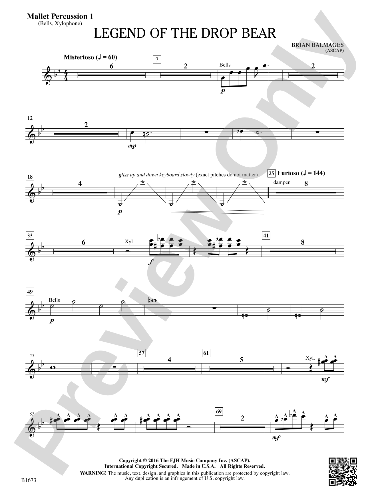 Legend of the Drop Bear: Mallet Percussion 1