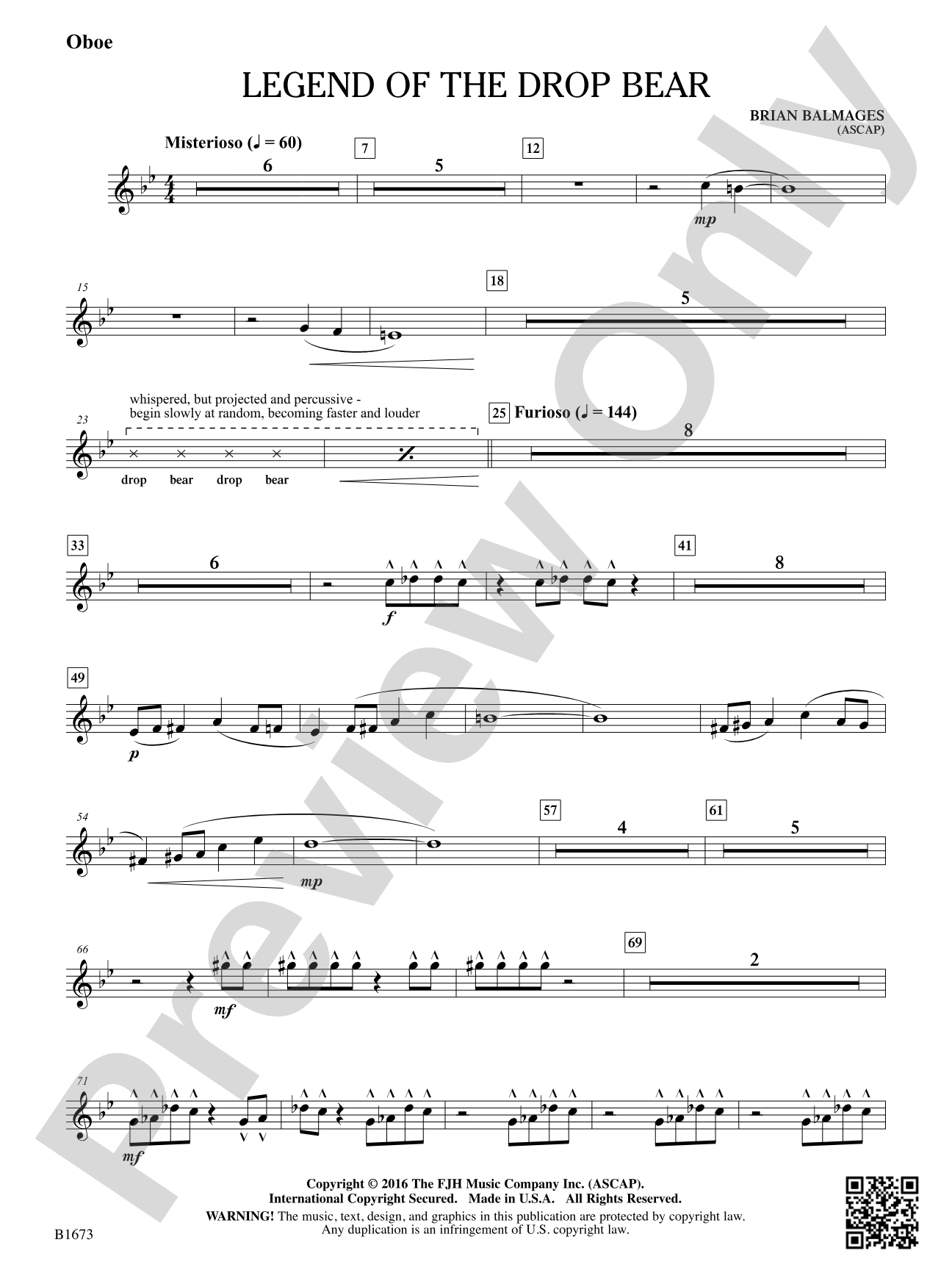 Legend of the Drop Bear: Oboe