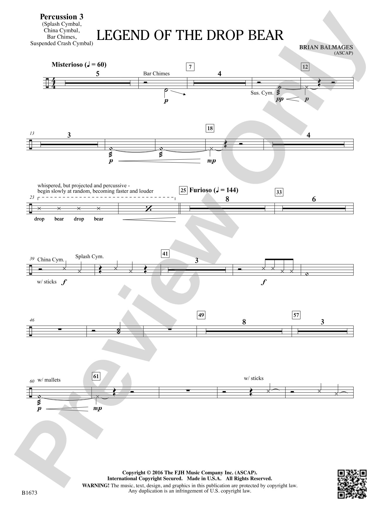 Legend of the Drop Bear: Percussion 3