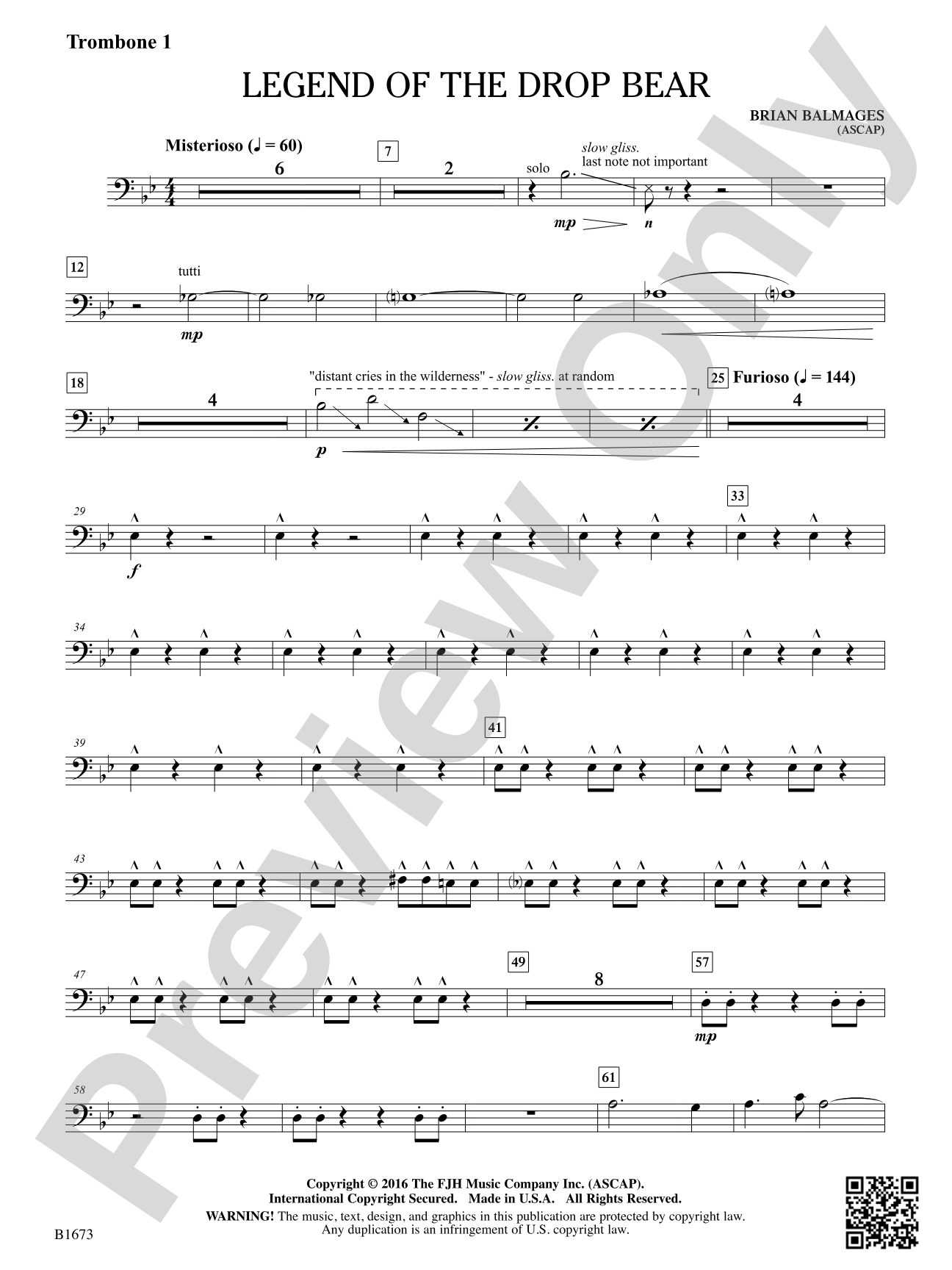 Legend of the Drop Bear: Trombone 1