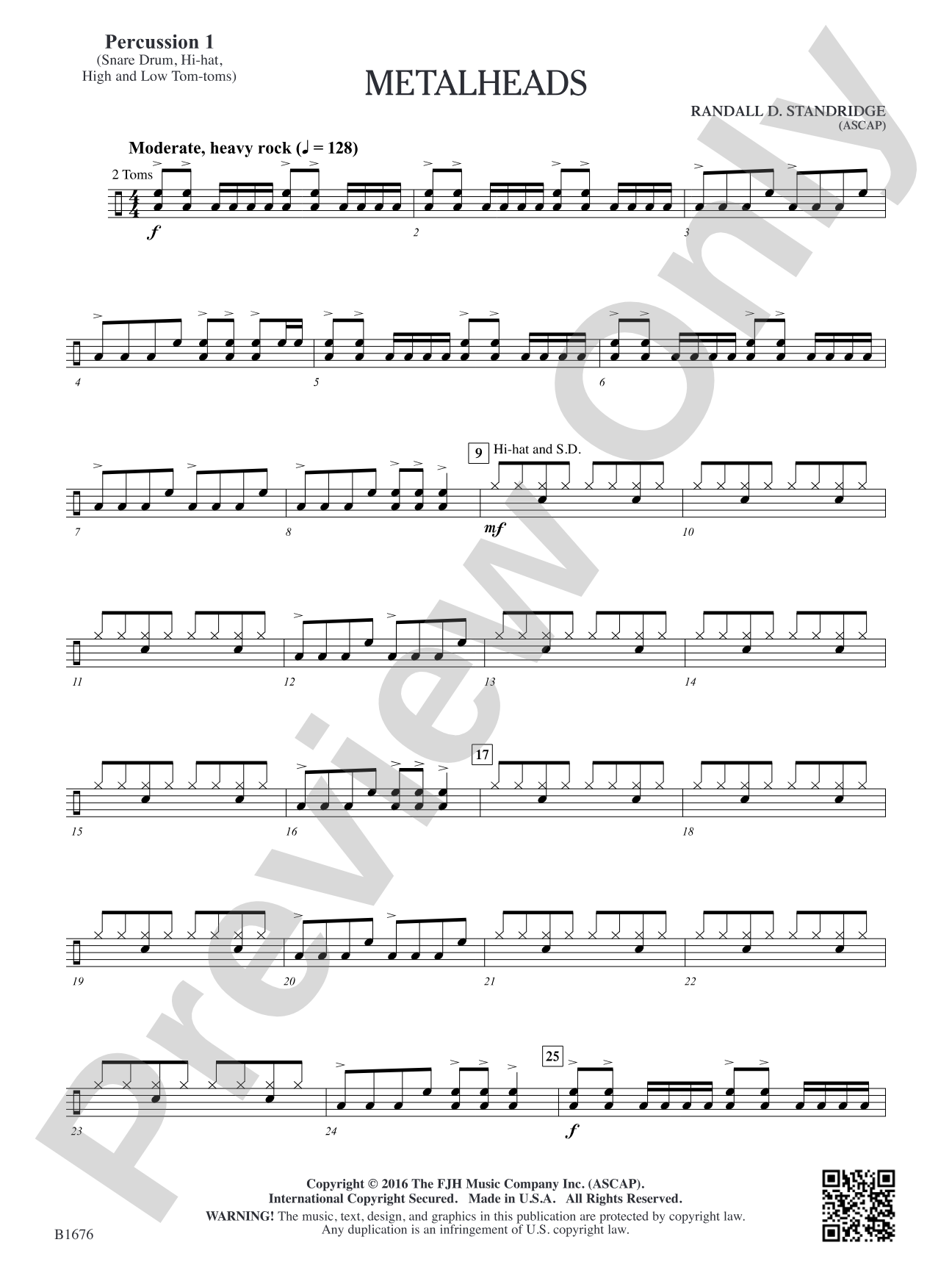 Metalheads: Percussion 1