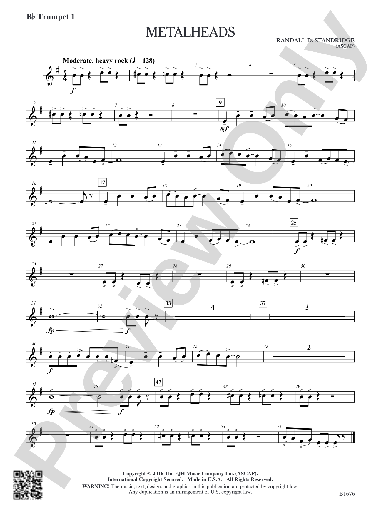Metalheads: B-flat Trumpet 1