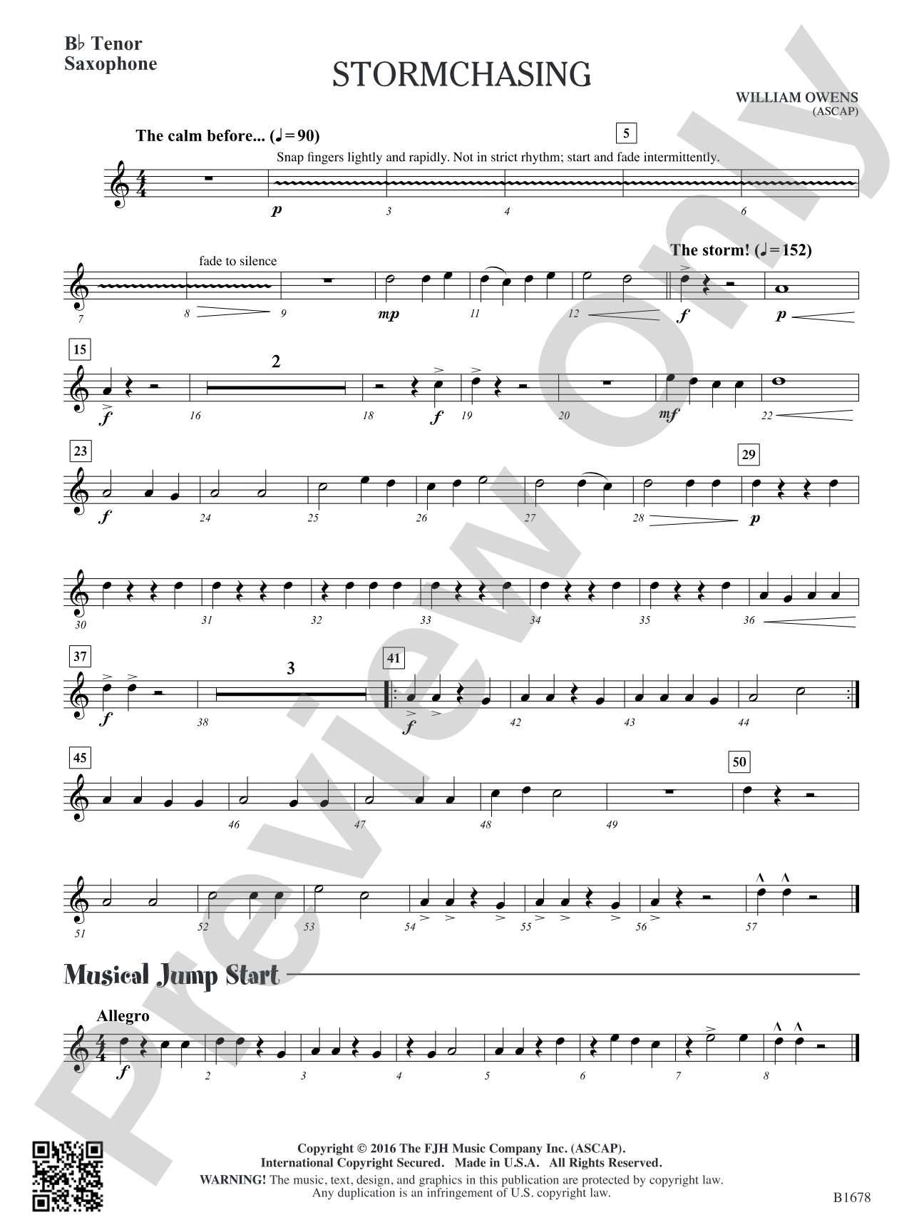 Stormchasing: B-flat Tenor Saxophone