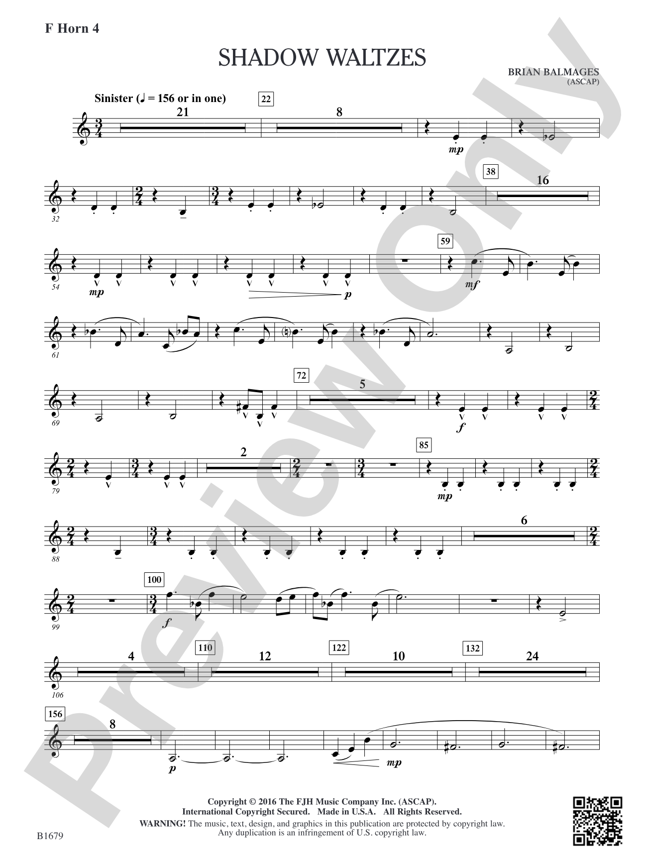 Shadow Waltzes: F Horn 4