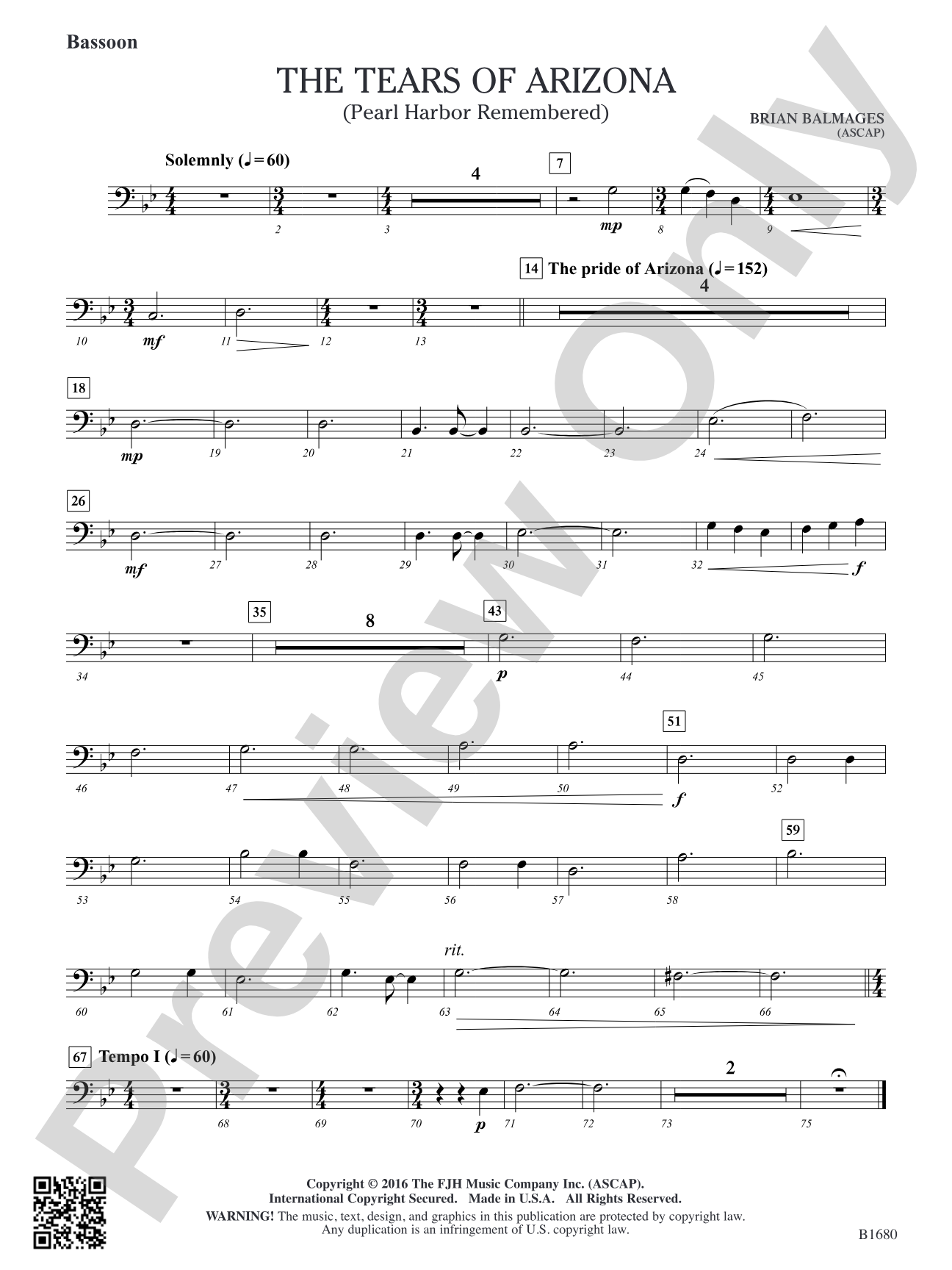 The Tears of Arizona: Bassoon