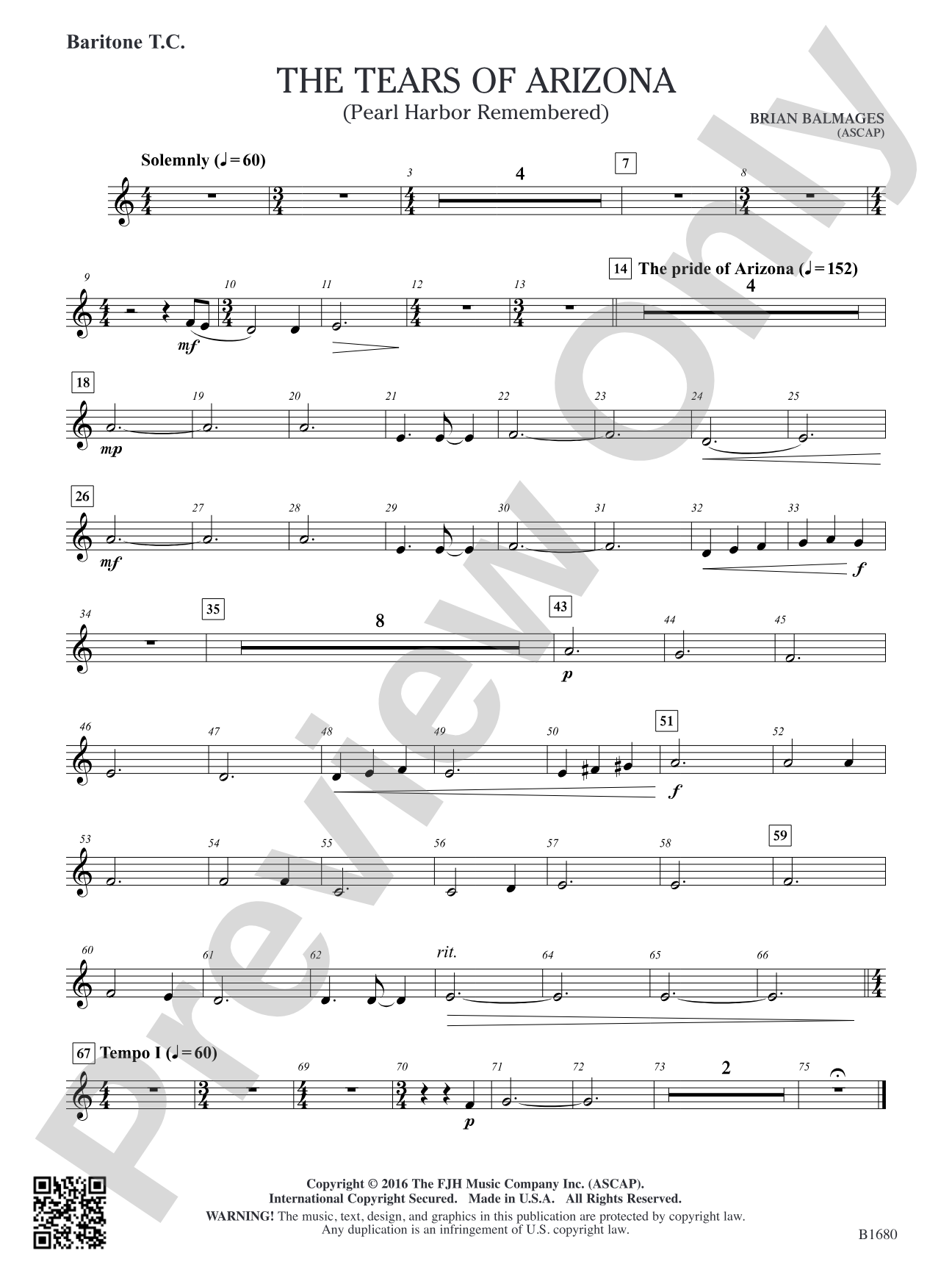 The Tears of Arizona: Baritone T.C.