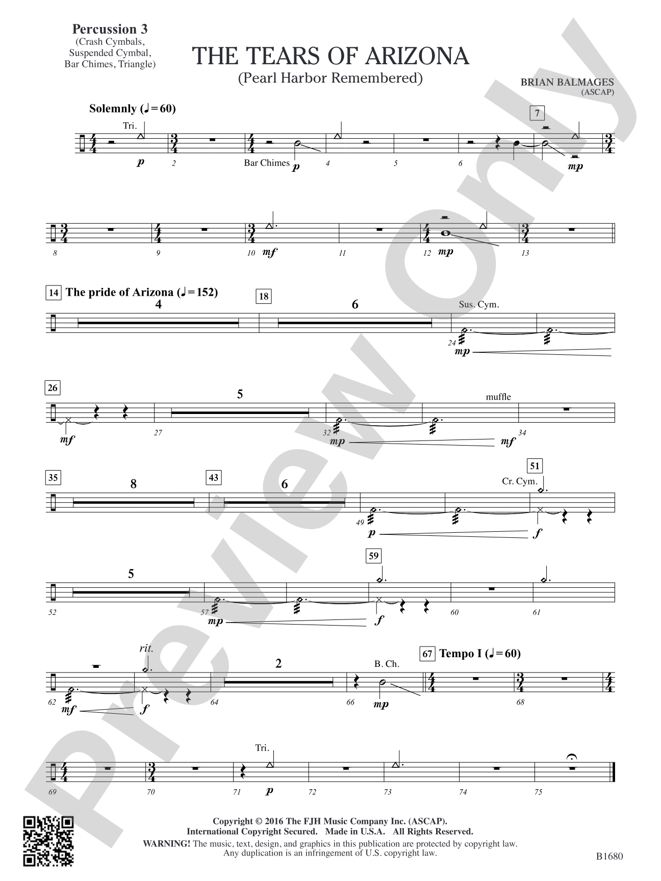 The Tears of Arizona: Percussion 3