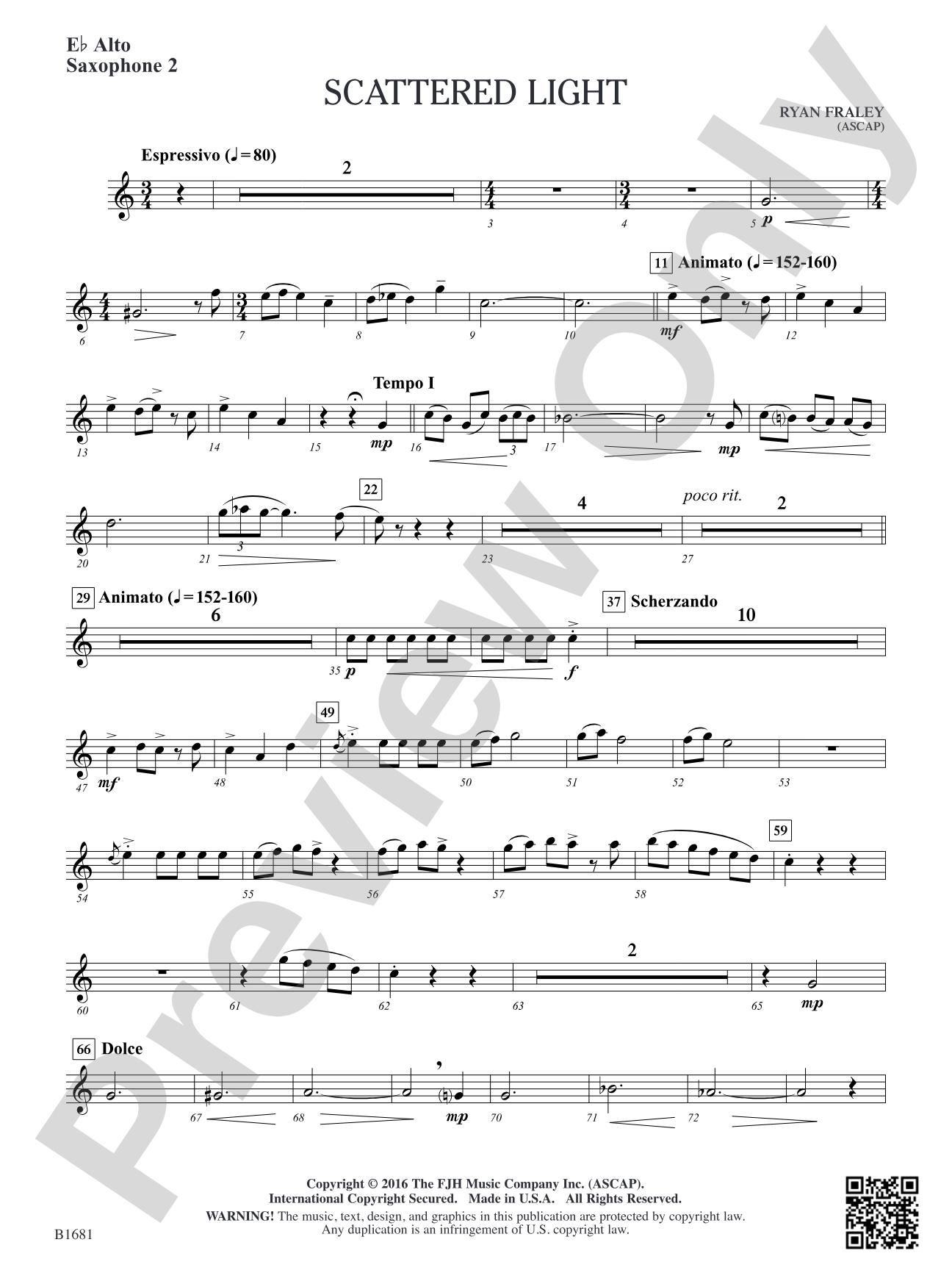 Scattered Light: E-flat Alto Saxophone 2