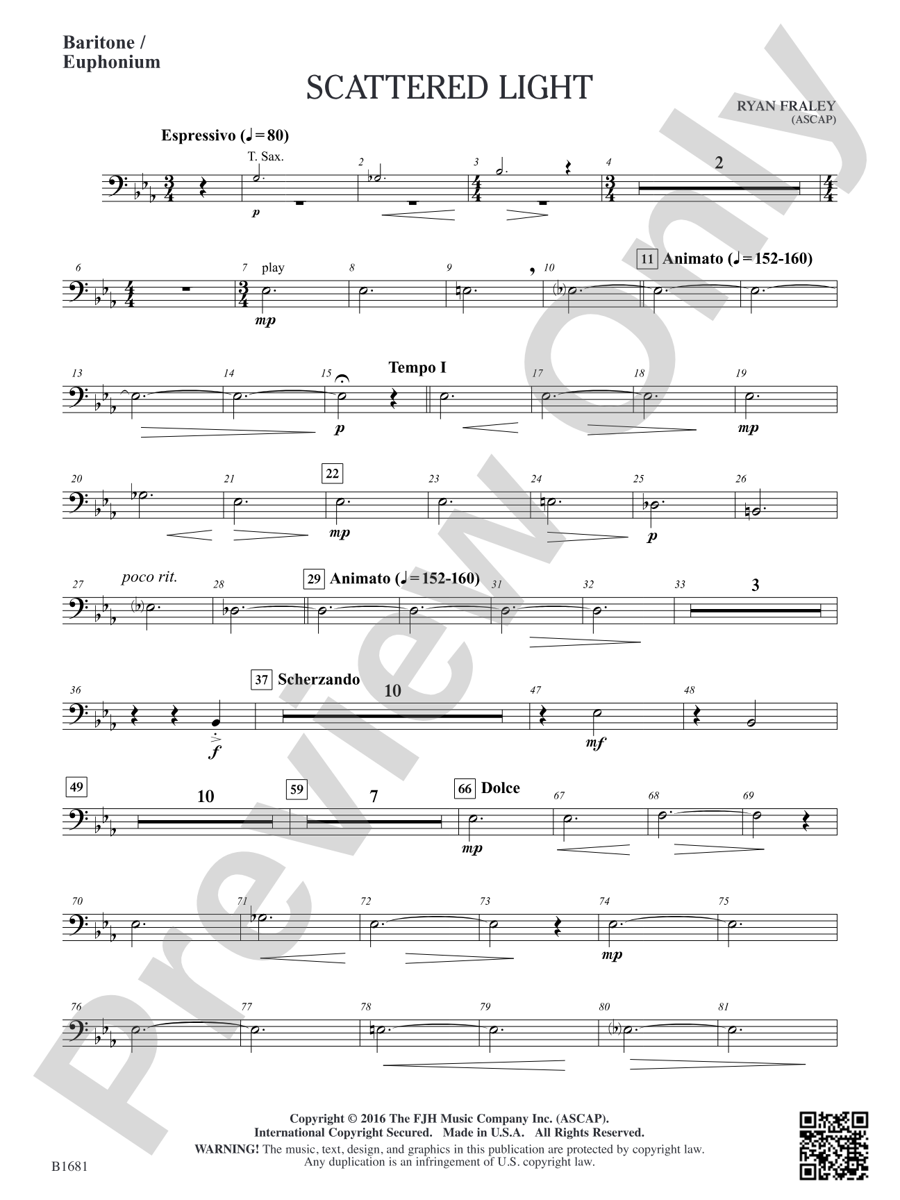 Scattered Light: Baritone / Euphonium