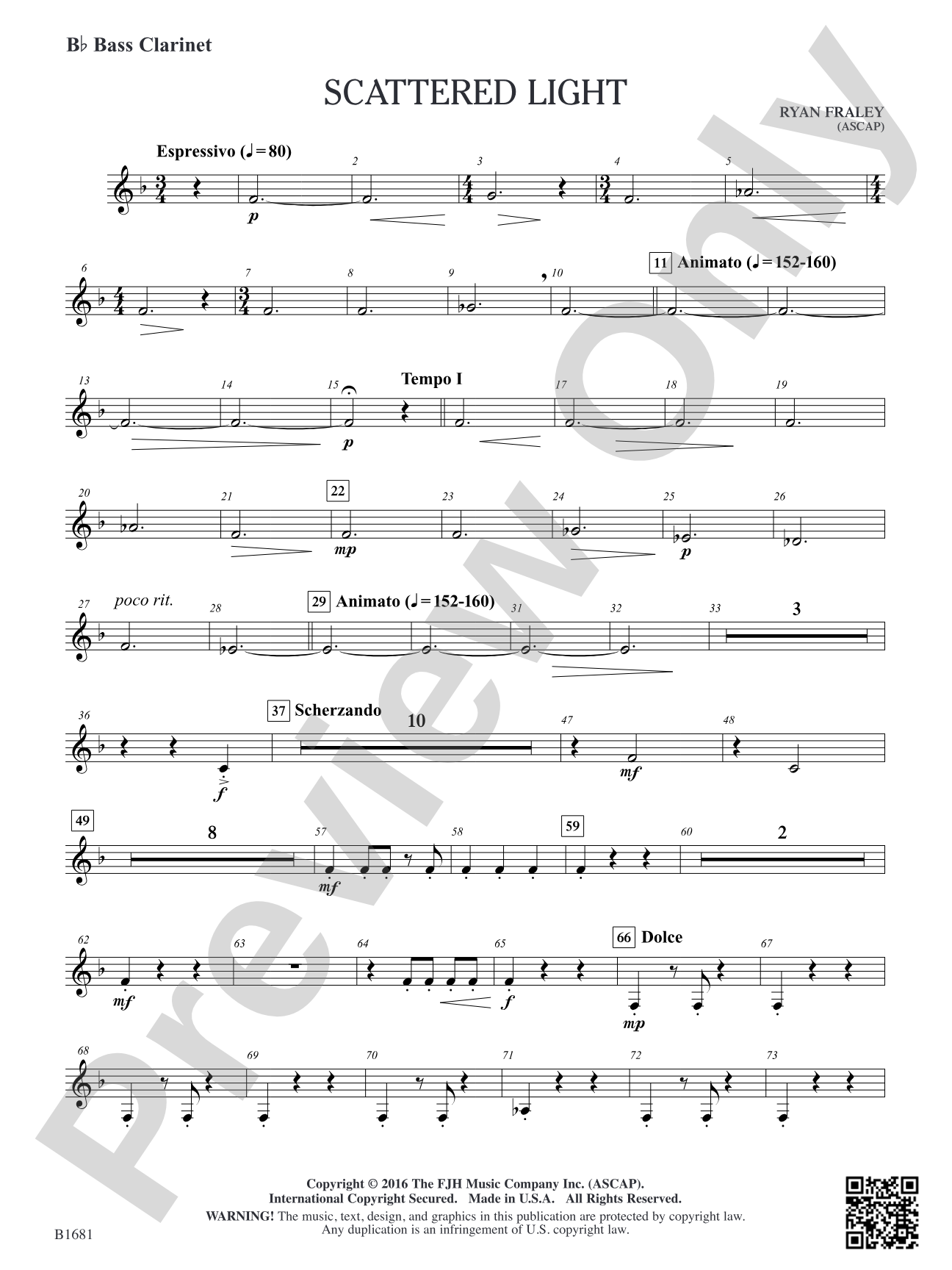 Scattered Light: B-flat Bass Clarinet