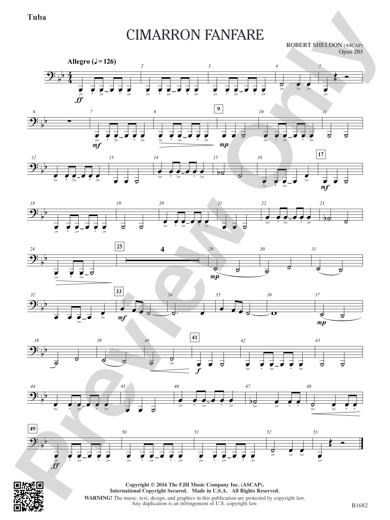 Cimarron Fanfare: Tuba
