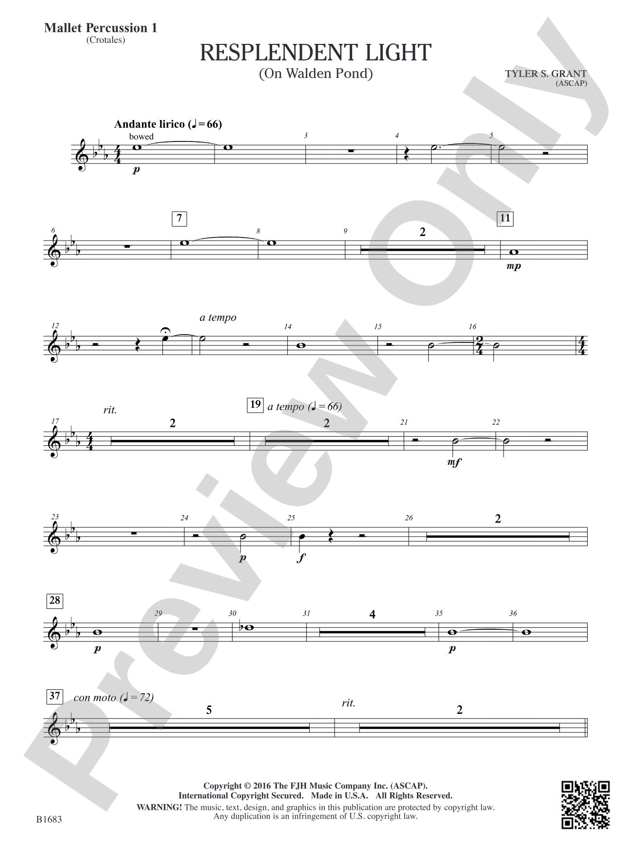 Resplendent Light: Mallet Percussion 1