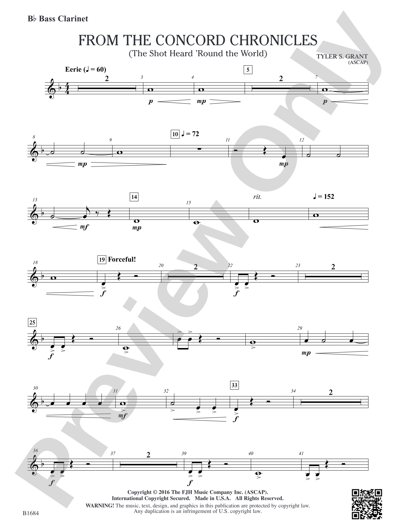 From the Concord Chronicles: B-flat Bass Clarinet