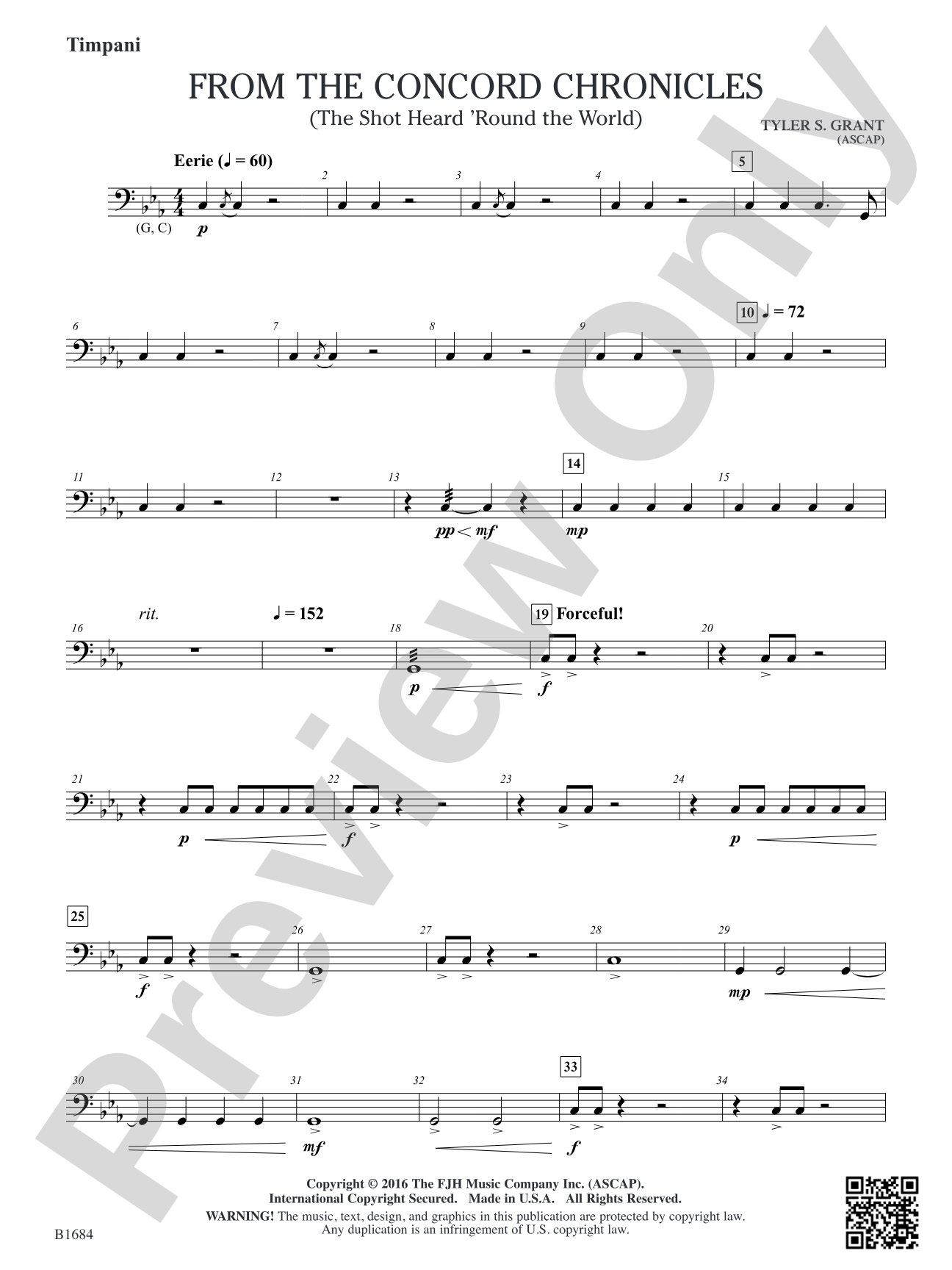 From the Concord Chronicles: Timpani